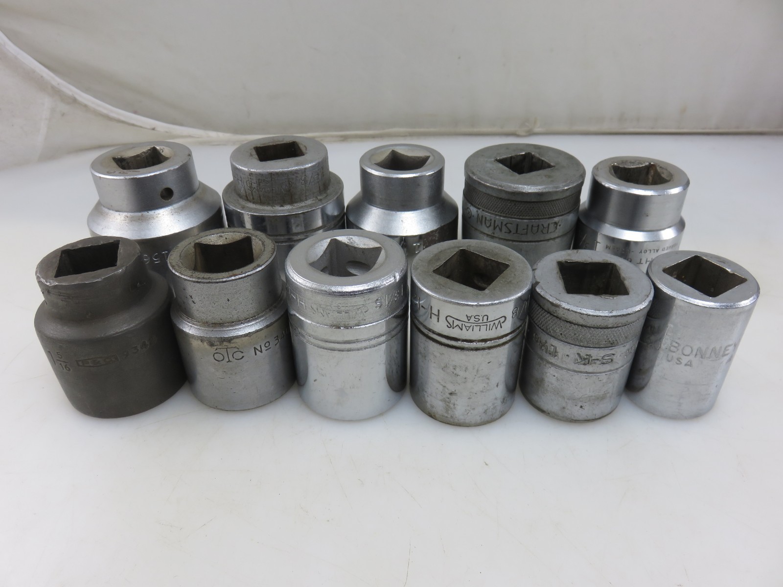 Craftsman S-K Etc. SAE 3/4″ Dr. Socket Set 12pt 15/16″-1 3/4″ 11pc ALL USA MADE