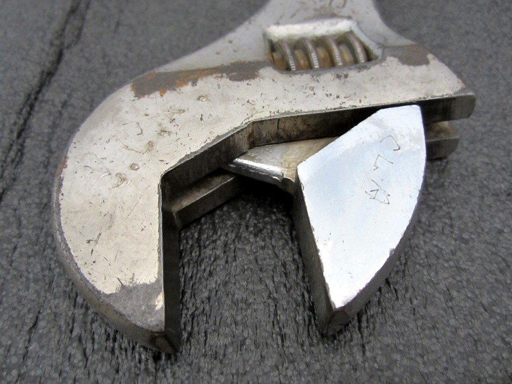 Vintage Crescent 15″ Adjustable Wrench Crestoloy Made in USA