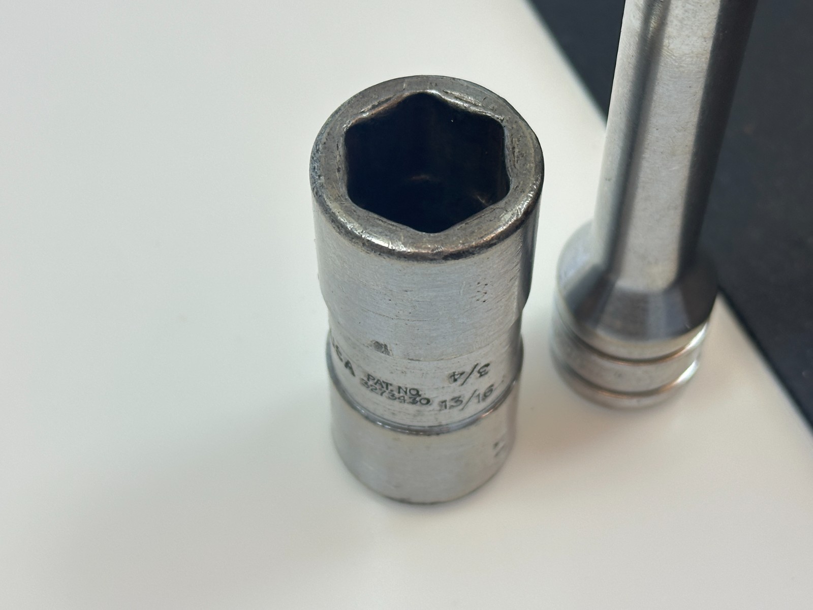 🇺🇸 Snap-on USA A98A Flip Dual 3/4 & 13/16 Impact Lug Nut Socket & 5″ Extension