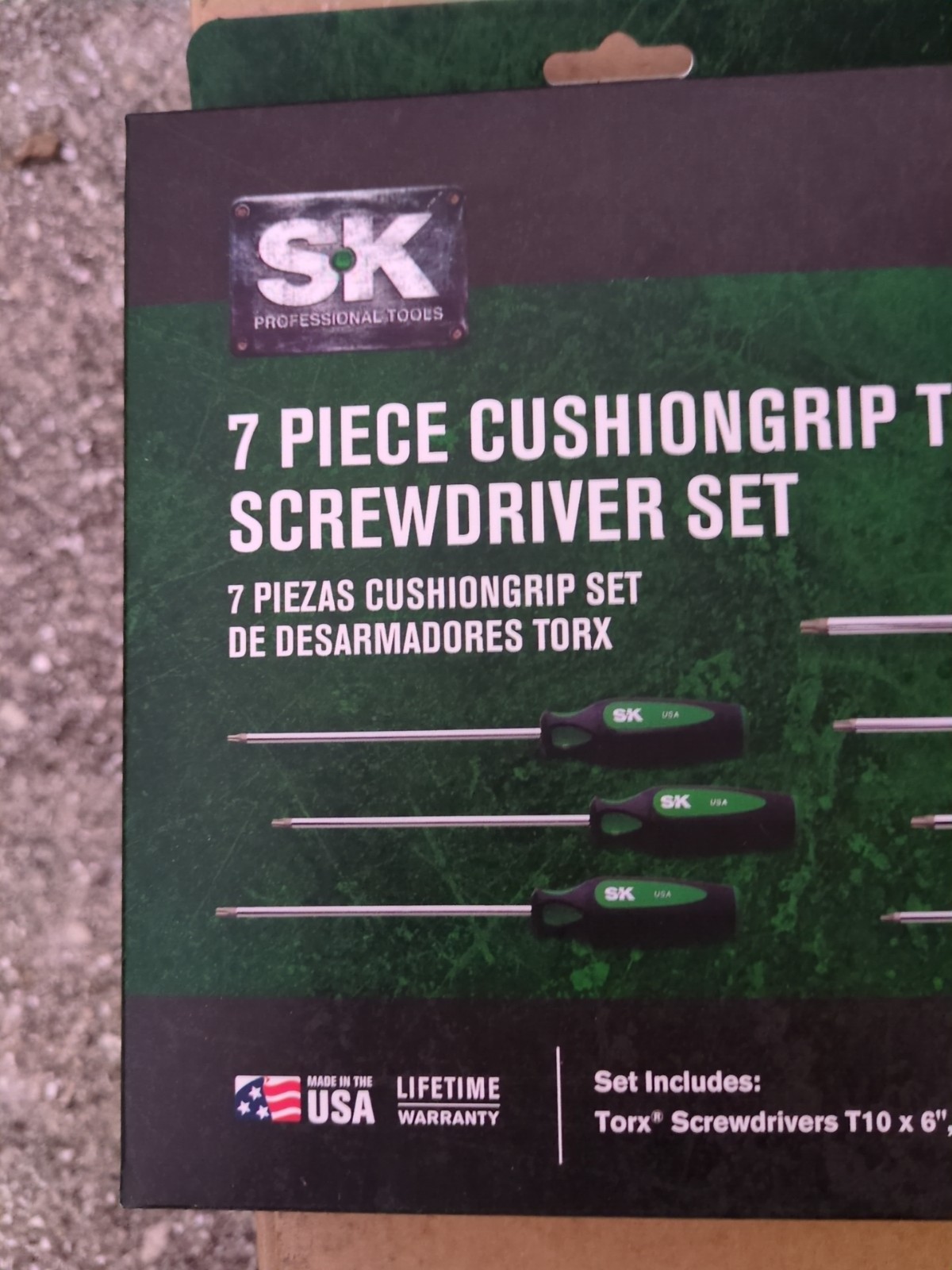SK Professional Tools 7 Piece Cushion Grip Torx Screwdriver Set New Lifetime…