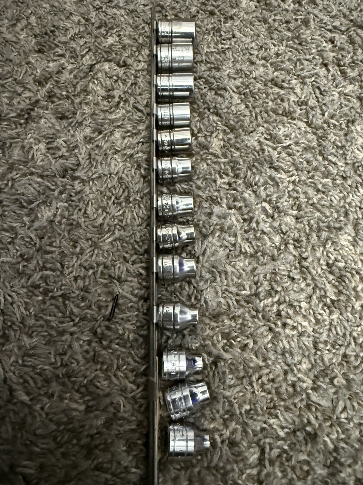 13 Snap on Random Assortment Allen Hex Head Sockets Various Sizes See Below
