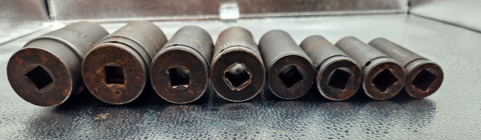 Proto Tools 8pc IMPACT Socket 1/2″dr ☆SAE☆ DEEP 9/16” to 1-3/8” Lot 3271