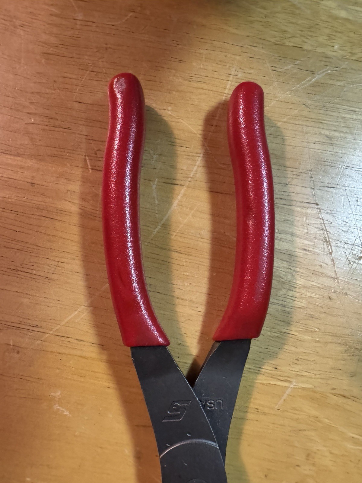 SNAP ON TOOLS USA RED Soft Grip 8″ Talon Grip Needle Nose Pliers 96ACF