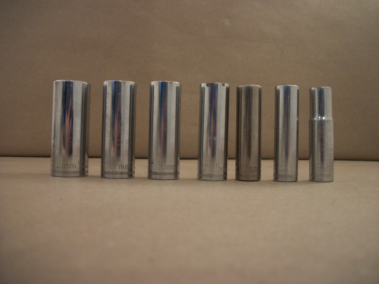 Craftsman Deep Well 3/8″ Drive 6 Point Socket Set Of 7 – V and G Series
