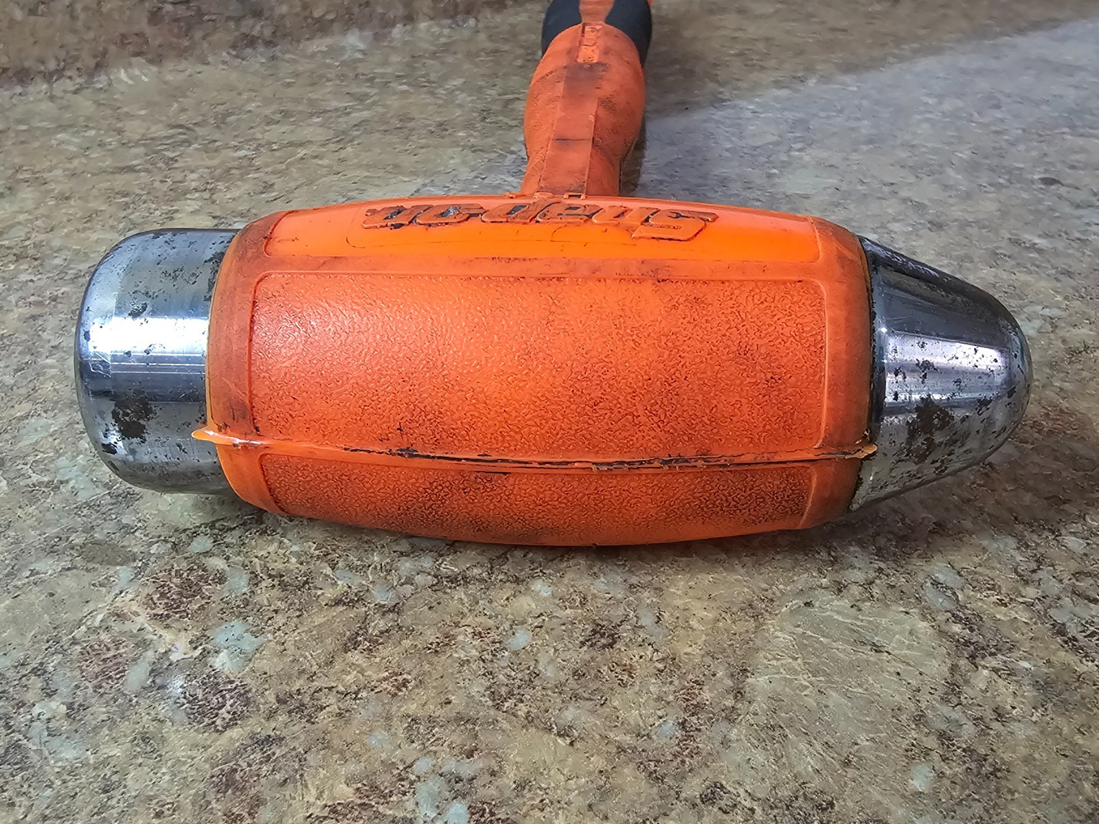 Snap On HBBD40 40oz Dead Blow Ball Peen Hammer Orange Pre-owned