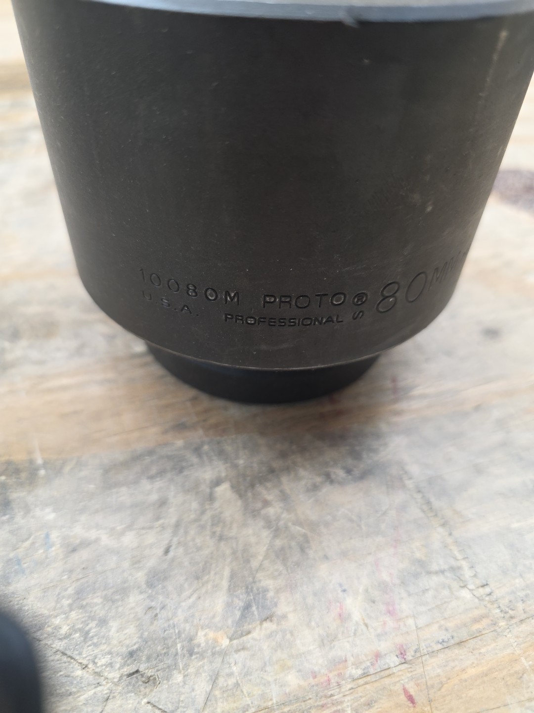 Proto J10080M, 80mm Standard Impact Socket, 1″ Drive, 6 Point