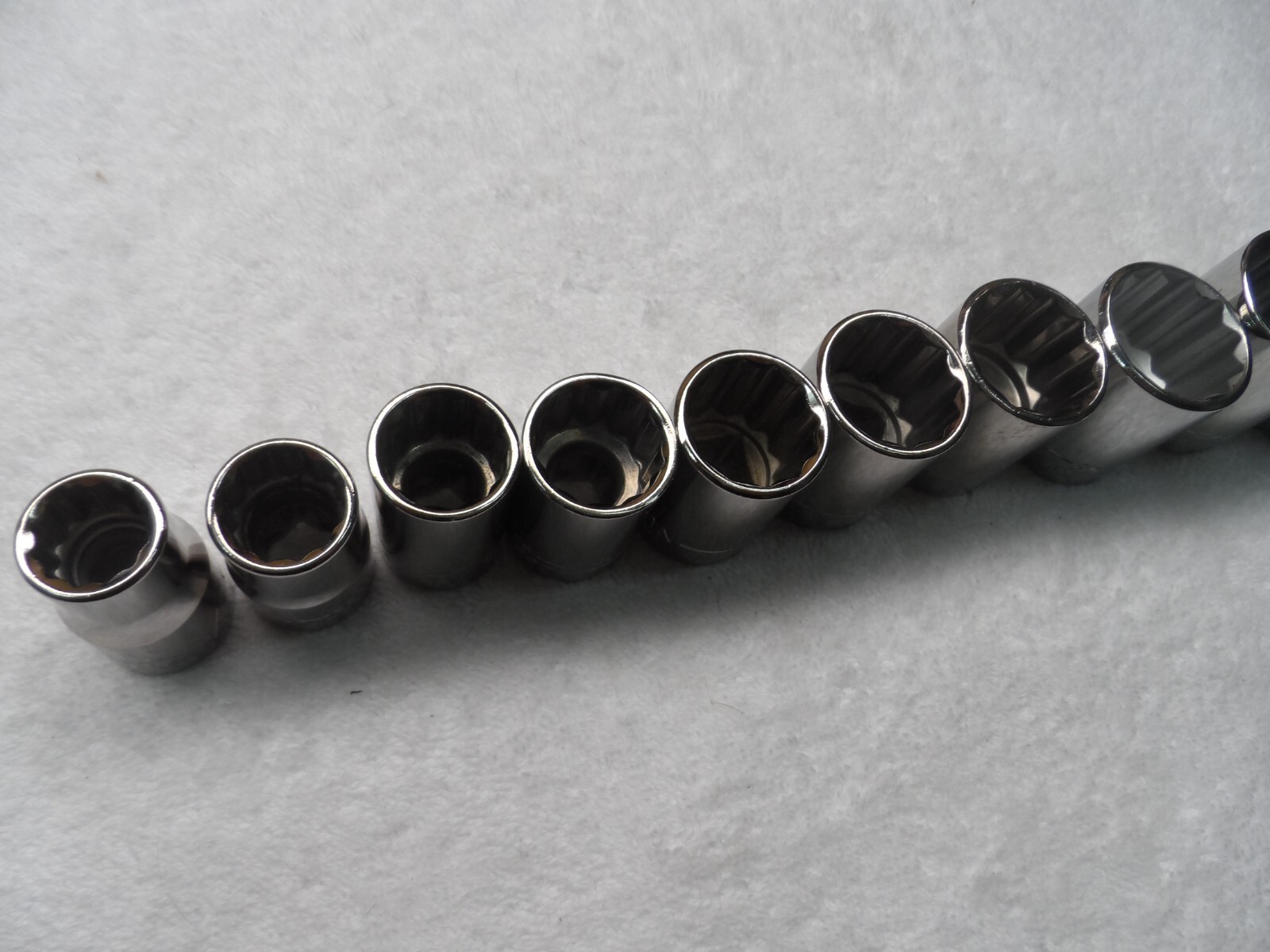 Craftsman 1/2″ Drive SAE Shallow Socket Set NOS USA 12pt 10 pcs (1/2 to 1-1/16″)