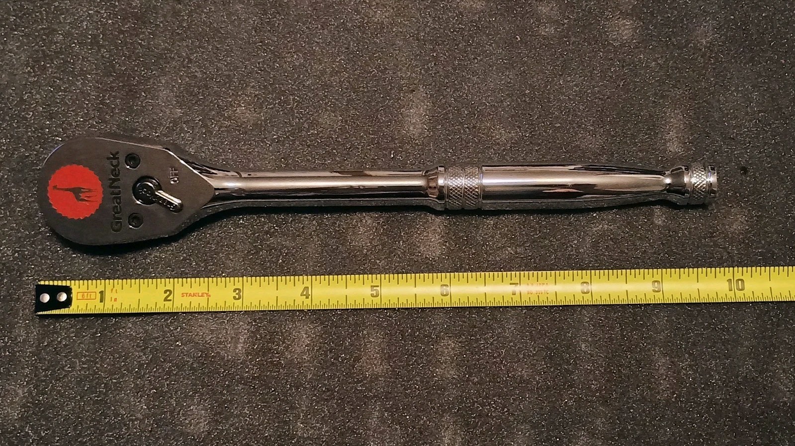 Rare GREAT NECK 1/2″ Drive Ratchet Model 38000 9.75″ Inches In Length