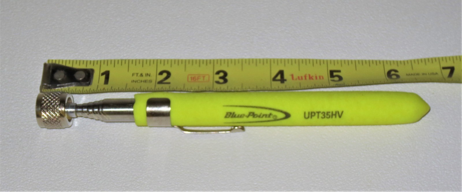 Snap-on’s BLUE POINT MAGNETIC PICK UP TOOL UPT35 *HI-VIZ* TELESCOPING TO 33″ NEW