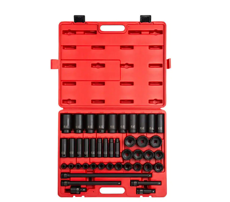 Sunex 2568 43pc Impact Socket Set 1/2in Drive SAE 3/8in to 1-1/2in New