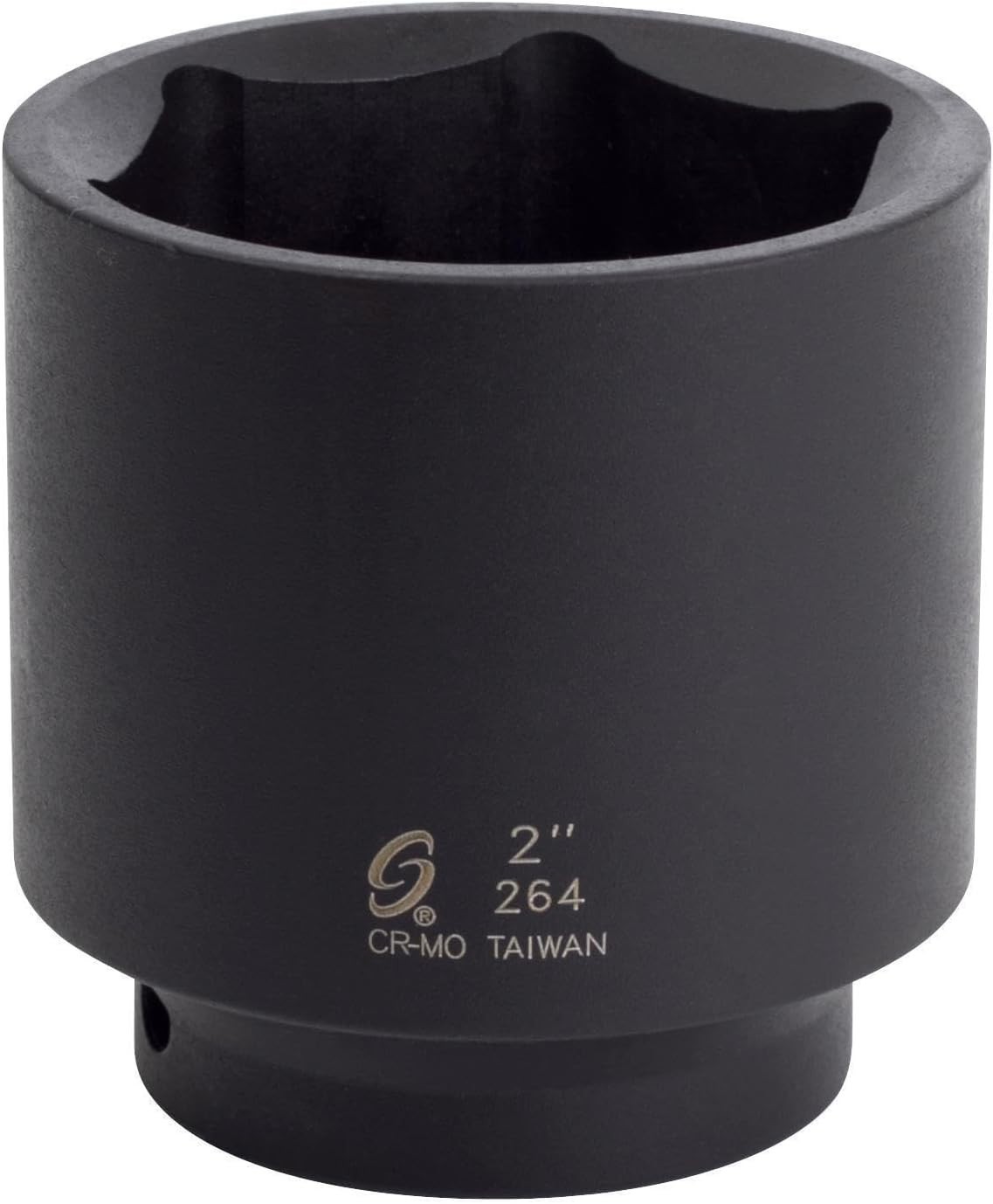 Professional 2-Inch 1/2-Inch Drive Impact Socket – Manganese Phosphate Finish