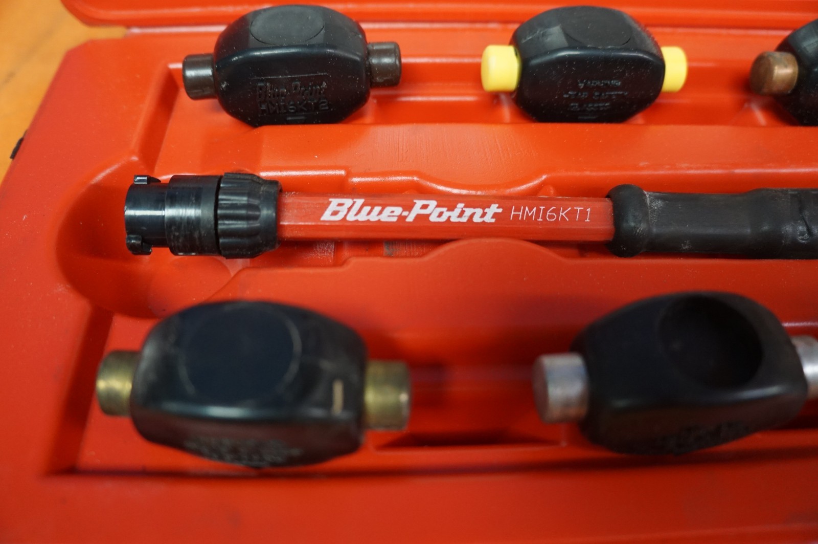 Blue Point HM16KT 7 Piece Micro Strike Changeable Head Mallet Set W/Case