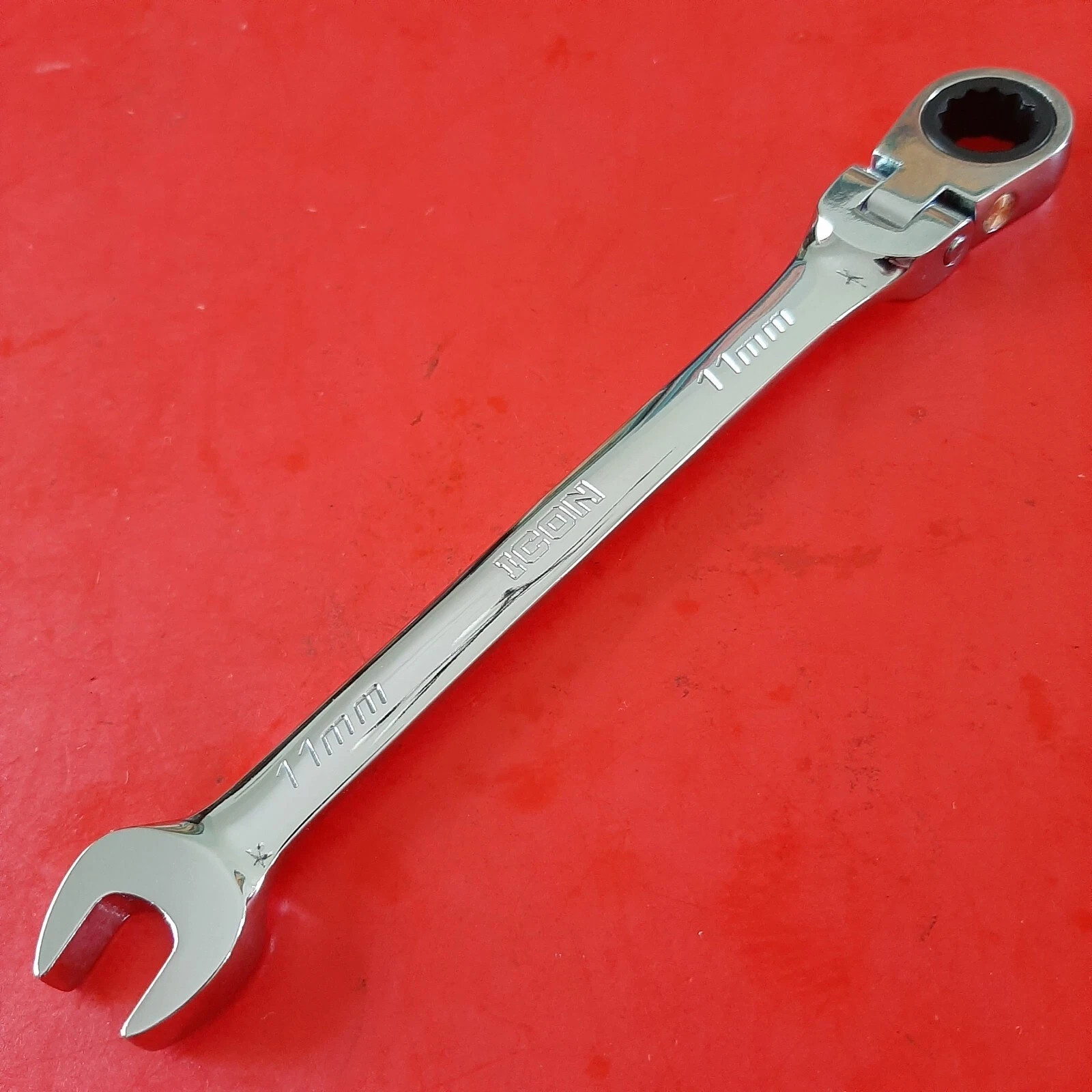 NEW ICON PROFESSIONAL 11MM FLEX HEAD RATCHETING WRENCH WRFM11 RATCHET 12PT POINT