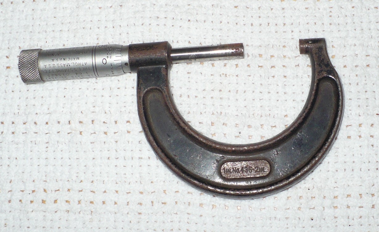 Vintage Starrett Micrometer 436 2 in 1-64 015625