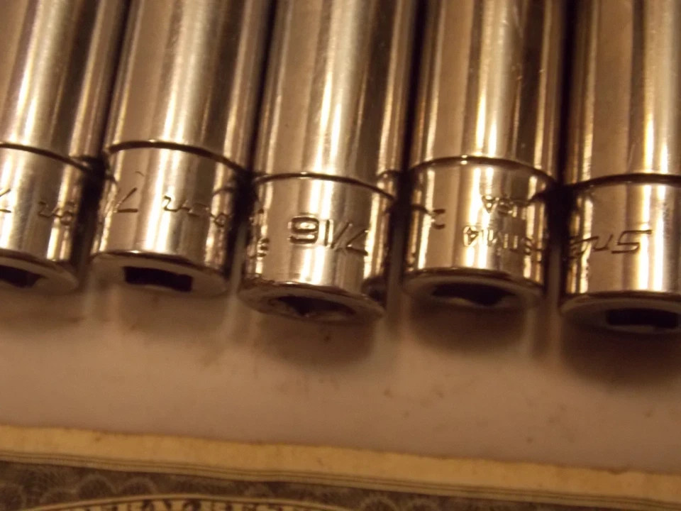 Snap-On Deep Socket 6pt 1/4″ Dr 3/16 to 9/16″ SAE sold as singles FREE ShipAftr1