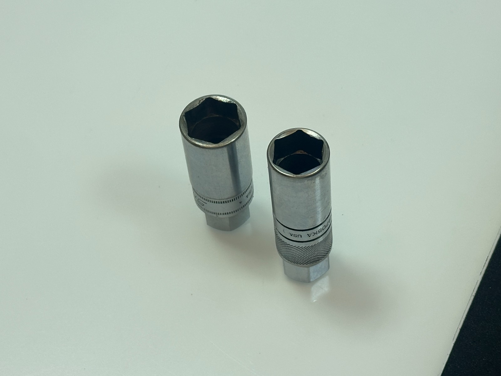🇺🇸 Snap-on Tools USA 2pc Spark Plug Socket Set Lot, S9711 18mm & S9706KA 5/8”