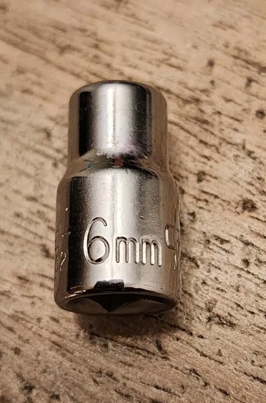 Craftsman USA 6mm Socket 6 Point 1/4″ Drive EE 43502