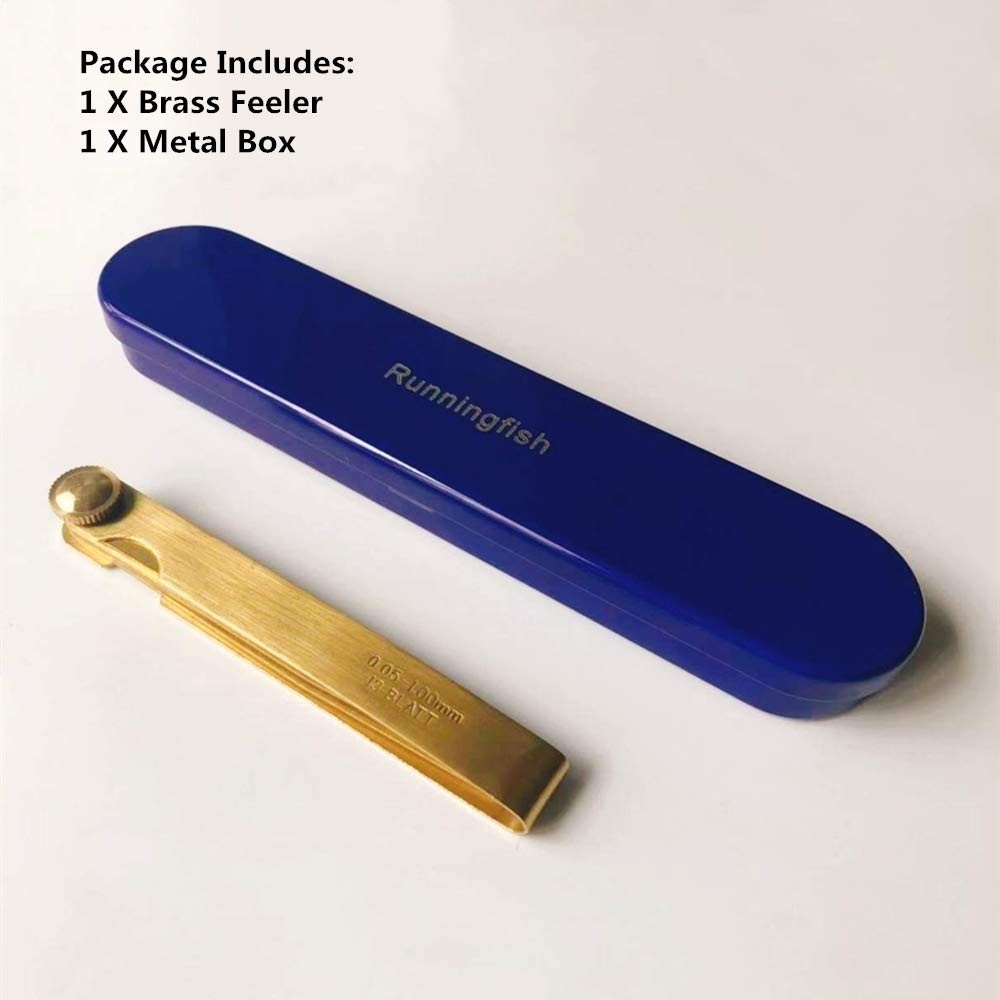 Multi-Use Brass Feeler Gauge for Precision in Automotive and Industrial Settings