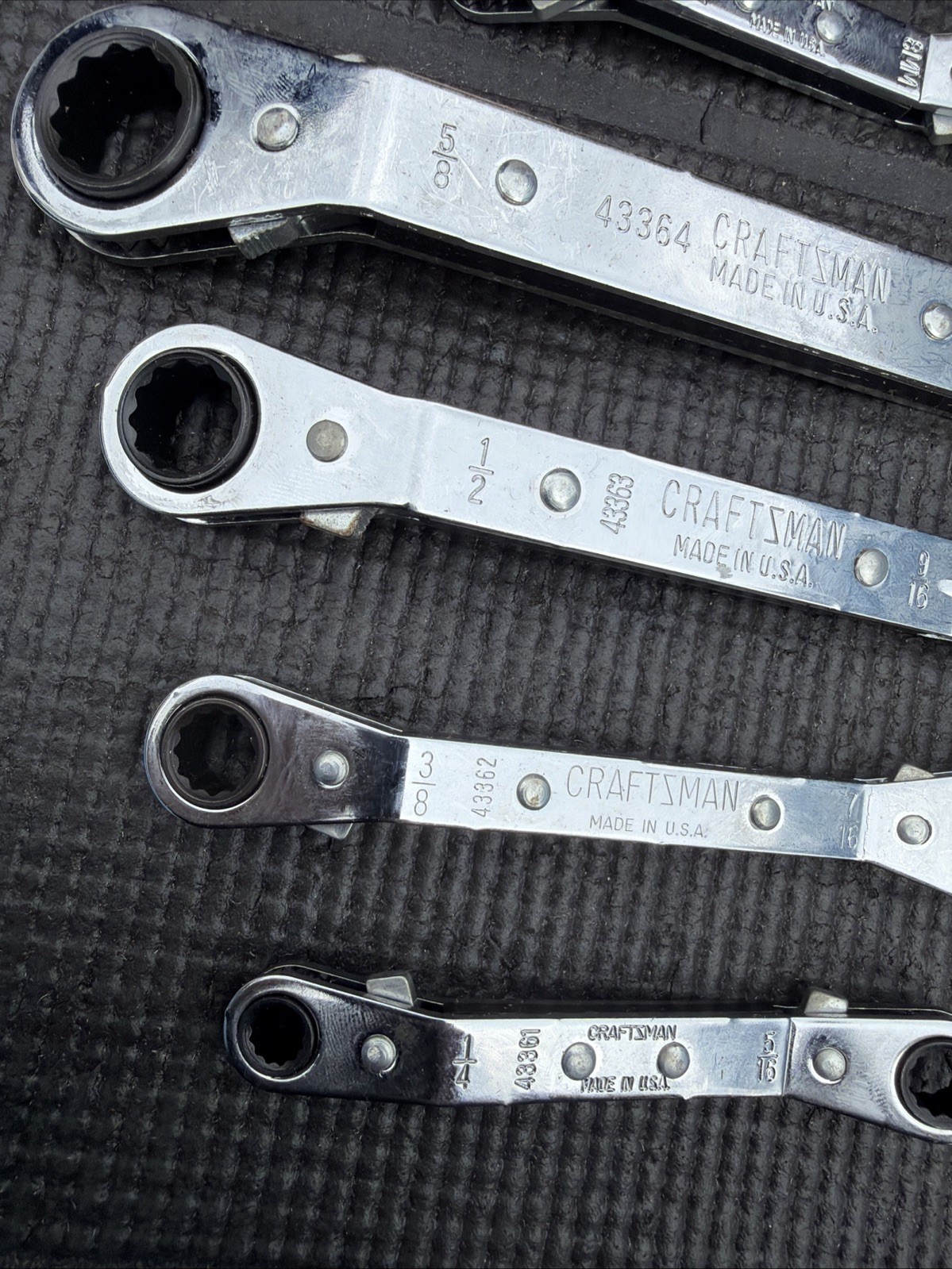 Sears Craftsman USA Nos Rare Catalog Double Offset Box RATCHET Wrench Set 43069