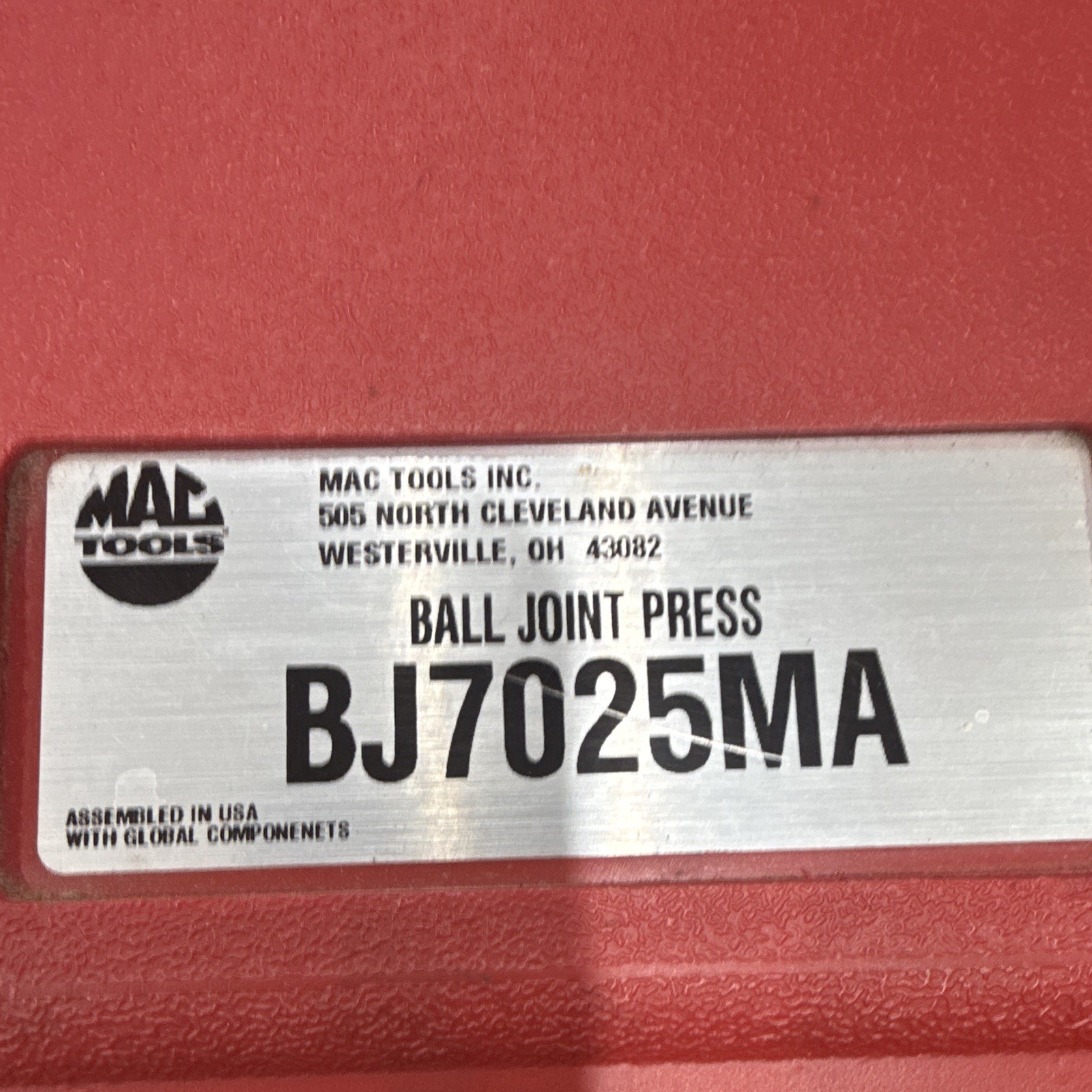 MAC TOOLS Ball Joint Press BJ7025MA
