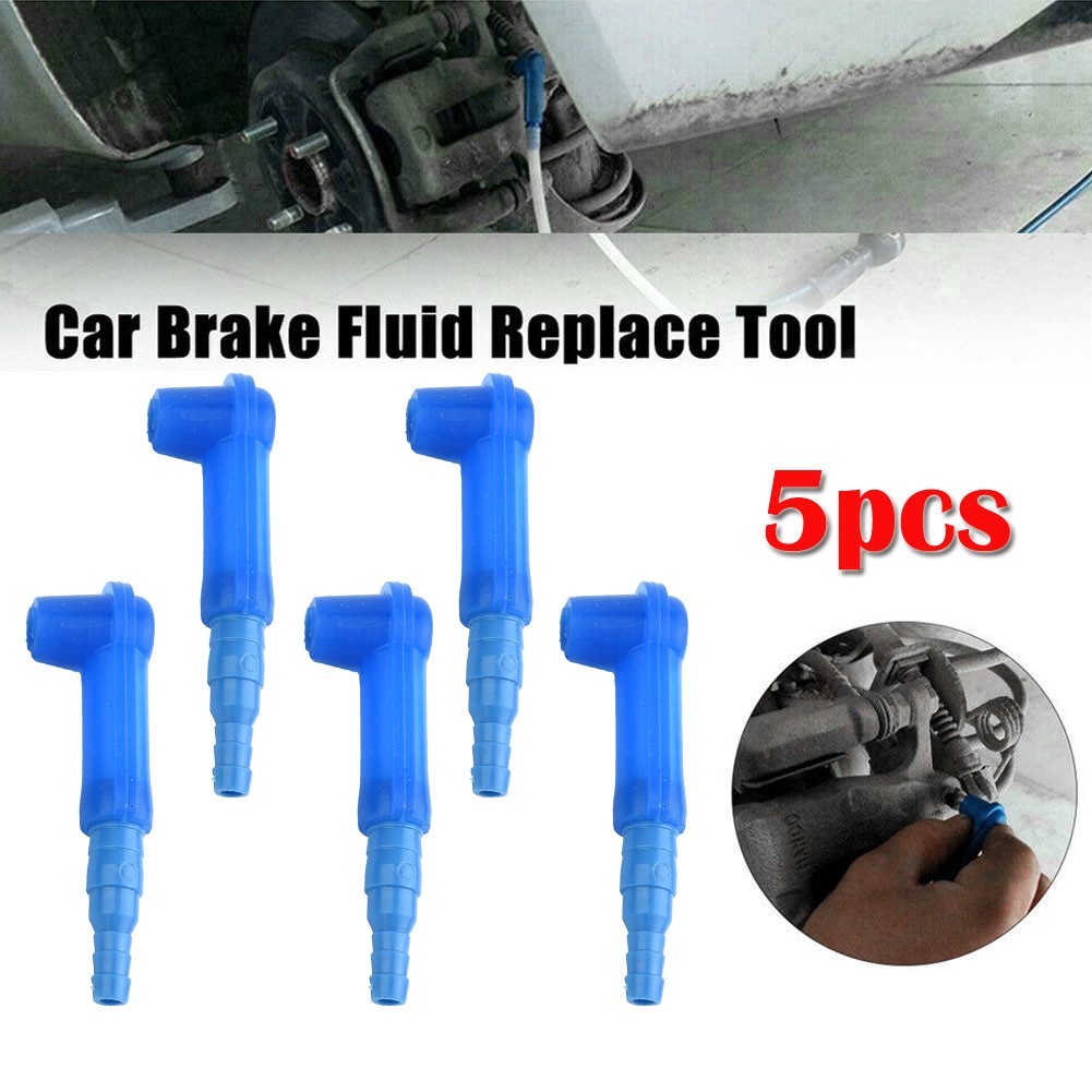 5x/set Car Brake Fluid Replacement Tool Pump Oil Bleeder Change Air Kit Blue