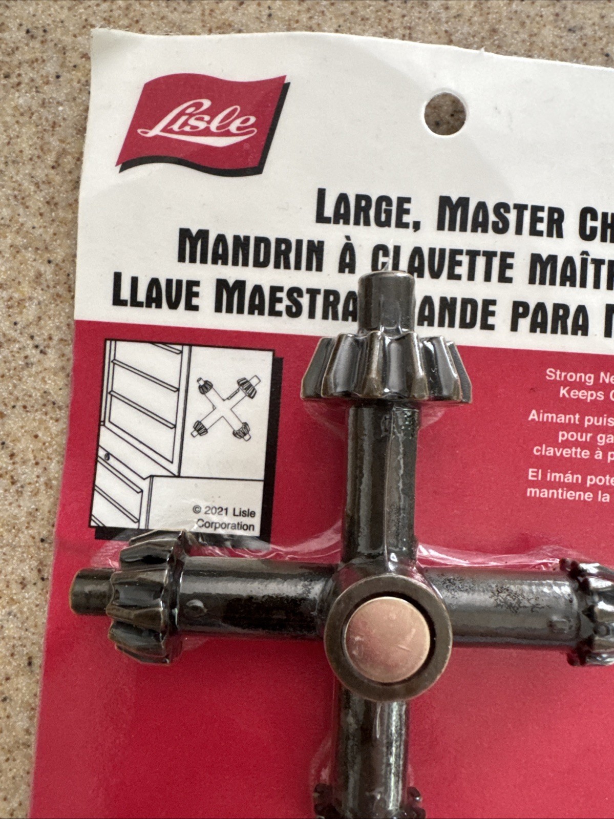Lisle Large Master Chuck Key Magnetic New In Package 12060