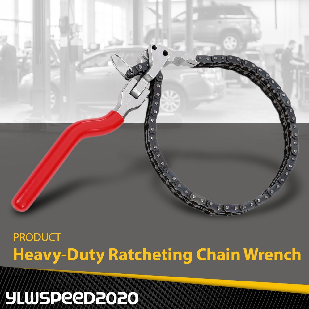 Fittings 60-160mm Heavy-Duty Ratcheting Chain Wrench Oil Filter Change Pipe