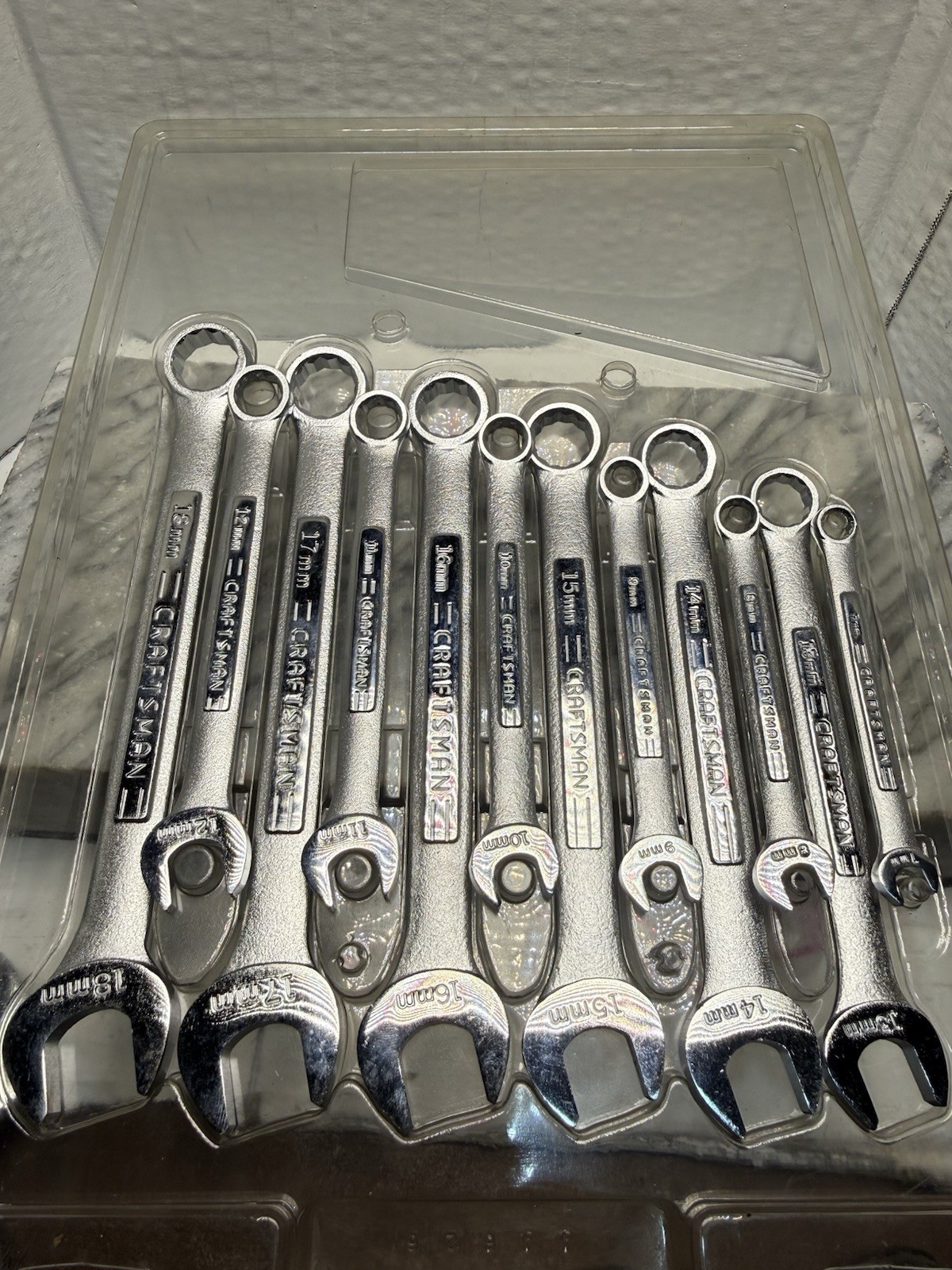Vintage Craftsman 12-Piece Metric Combination Wrench Set 44626 New Old Stock USA