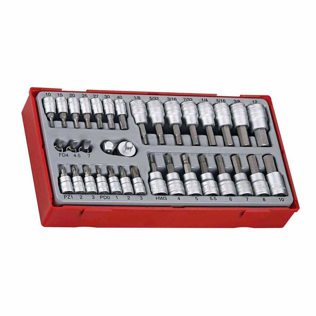 Teng Tools TTBS35 1/4″ & 3/8″ Bit Socket Set TT1 (35 Piece)