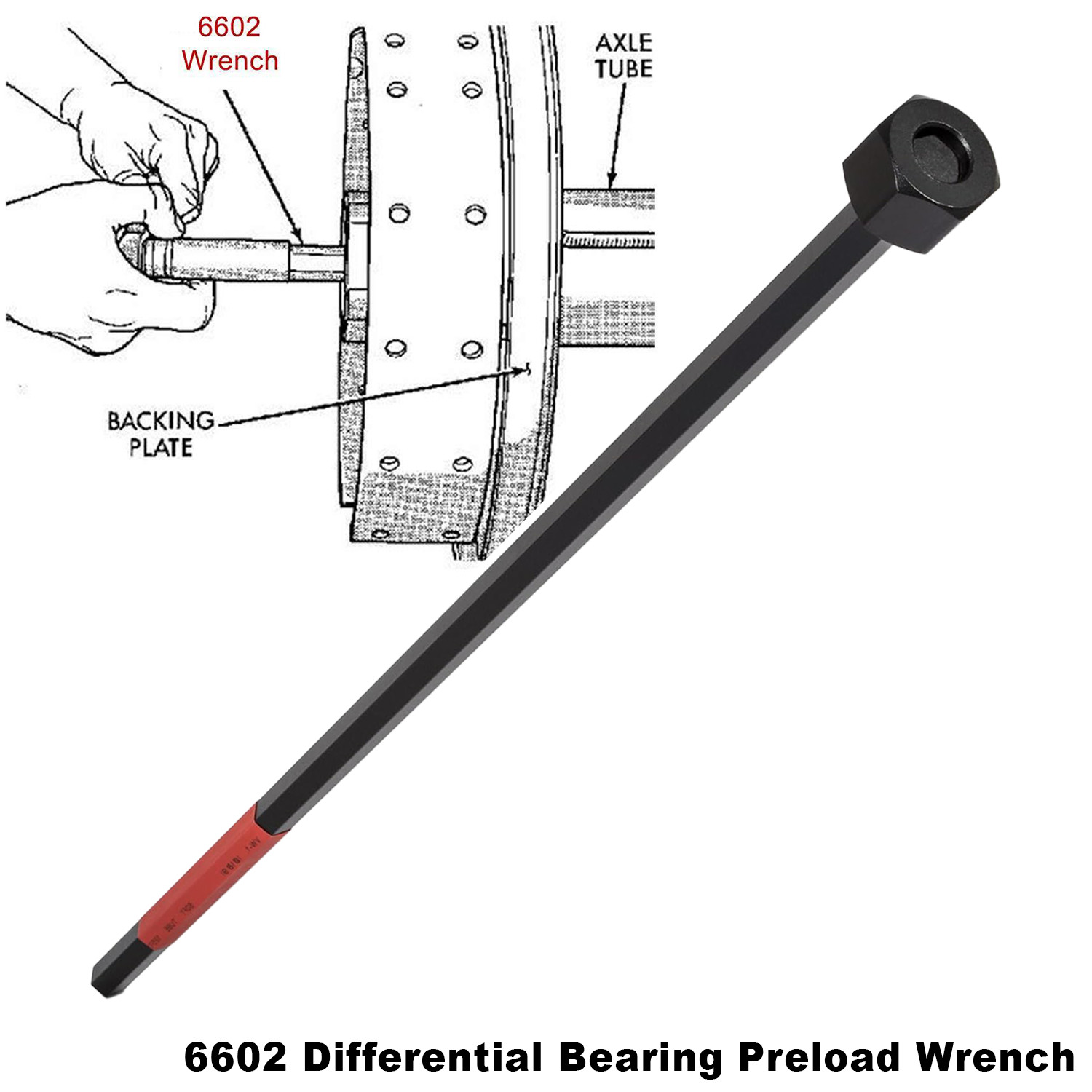 6602 Differential Bearing Preload Wrench Tool C4164 For Chrysler Dodge Rear Axle
