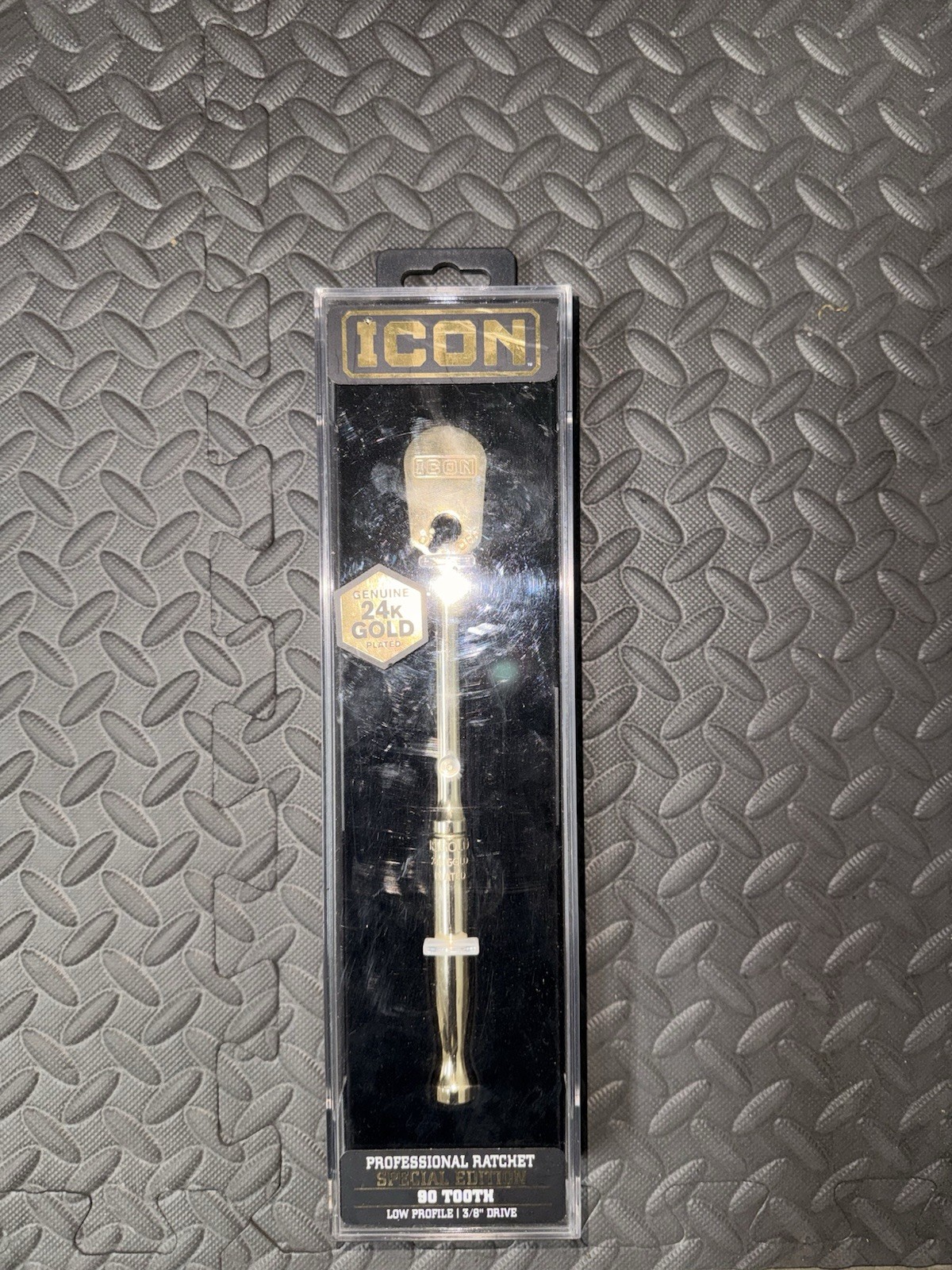 Low profile Gold Icon 3/8 Drive Ratchet Sealed In Box Brand New