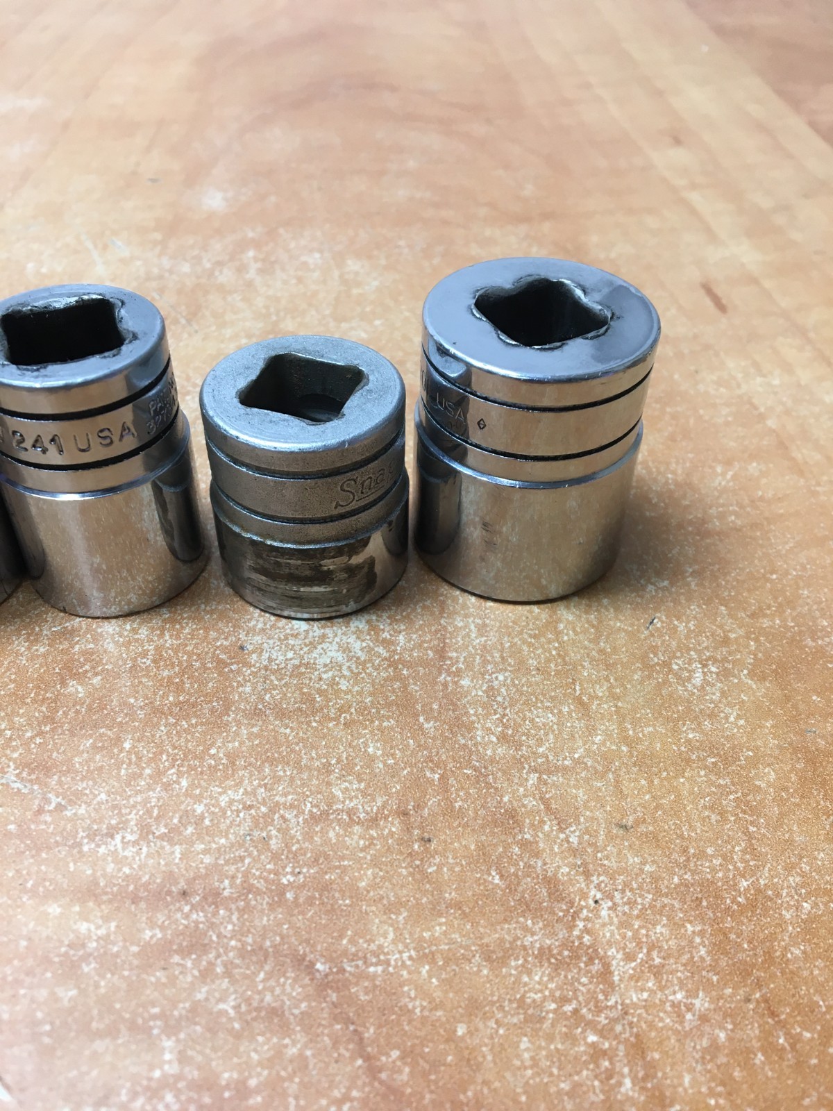 Snap On 1/2 Drive SAE Mix Shallow Set Of 8 TW-SW 3/8 to 15/16″ SW301 TW261