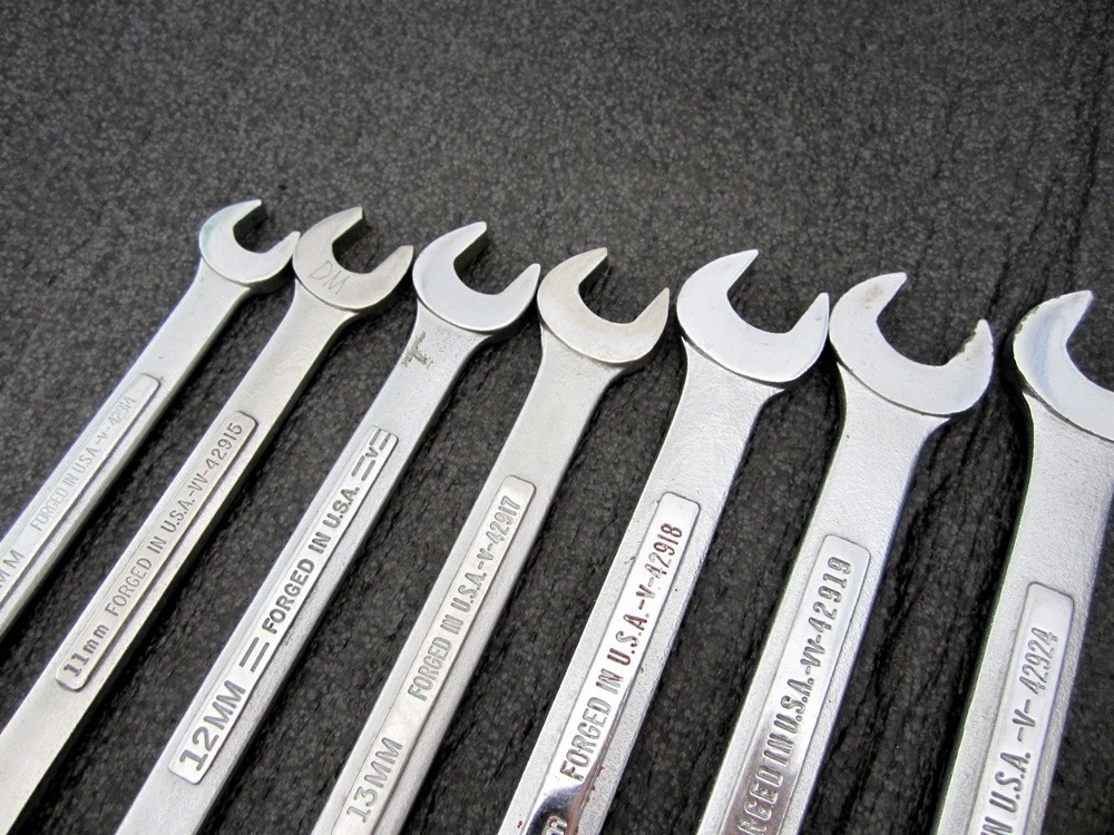 Vintage Craftsman 12pc Metric Combination Wrench Set 10 to 22 Made in USA