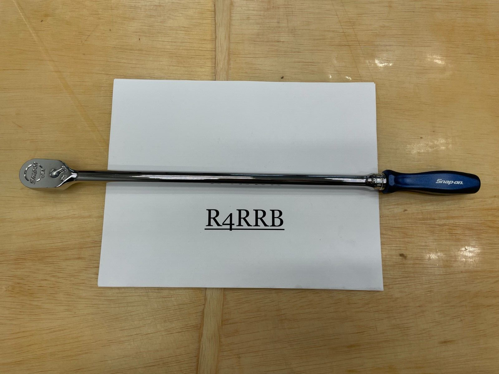 Snap-on Tools NEW POWER BLUE 3/8″ Drive Hard Extra-Long Fixed Ratchet FHLLD80MB
