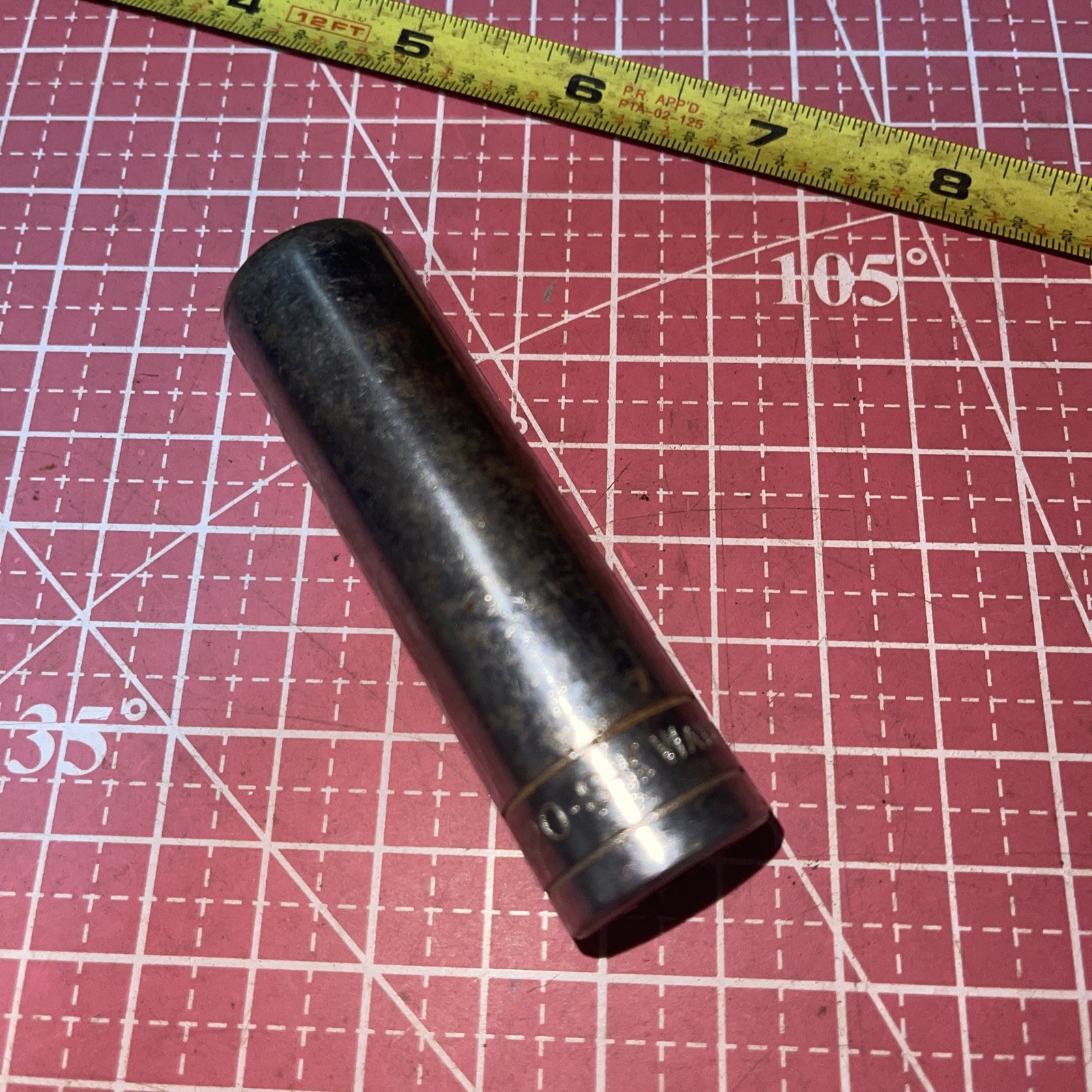 S-K Wayne USA 40820 5/8 In SAE 1/2 Drive 12 point Deep Socket Vintage SK 5/8”