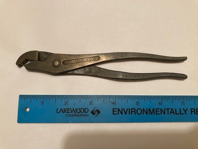 MADE IN USA – Vintage BLUE BIRD #52 7 1/2″ BATTERY TERMINAL PLIERS – FREE SHIP
