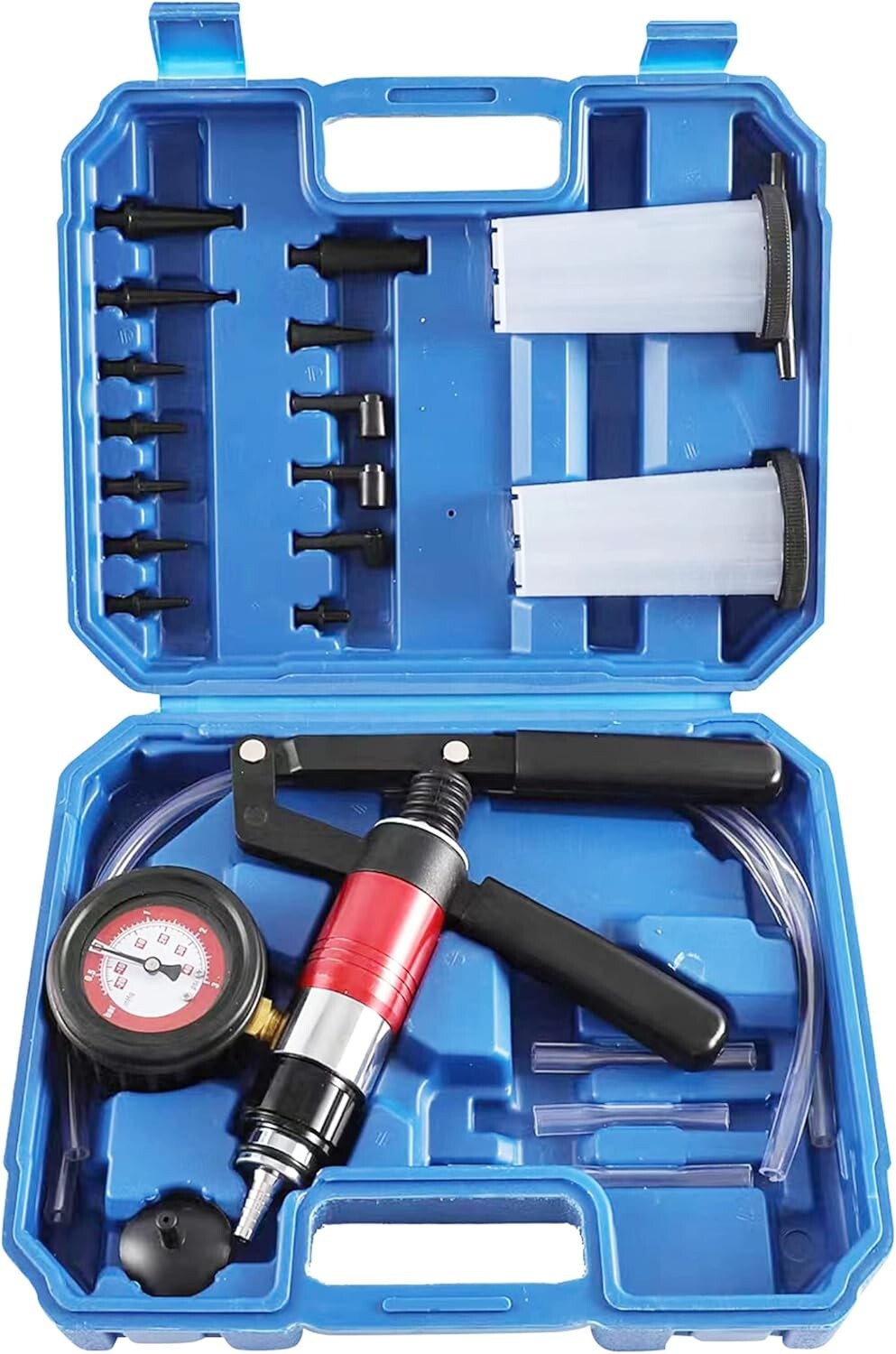 Stainless Steel Vacuum Pump Tester with Brake System Tools – 40 PSI & 20 HG
