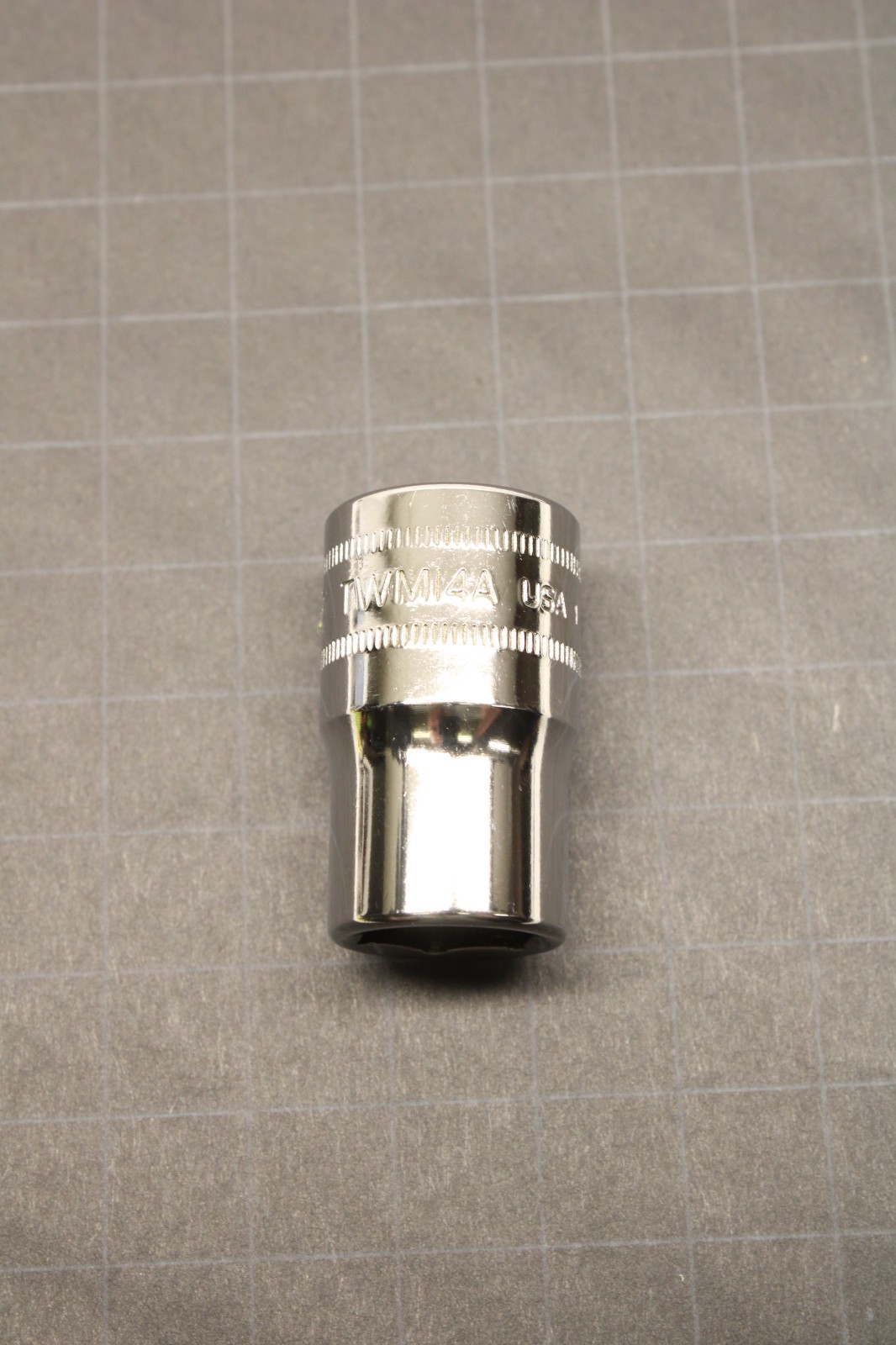 SNAP-ON 1/2″ DRIVE 6 POINT SHALLOW CHROME NEW TWM14A 14MM