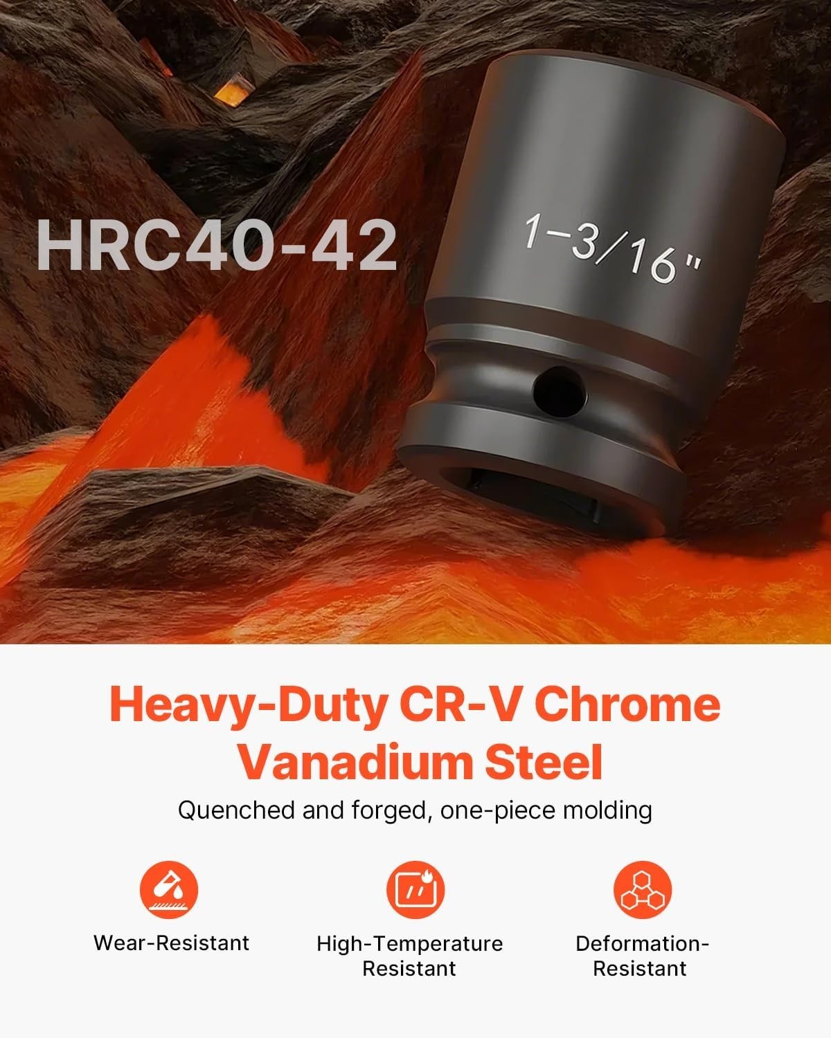 CR-V Rugged Construction Impact Sockets