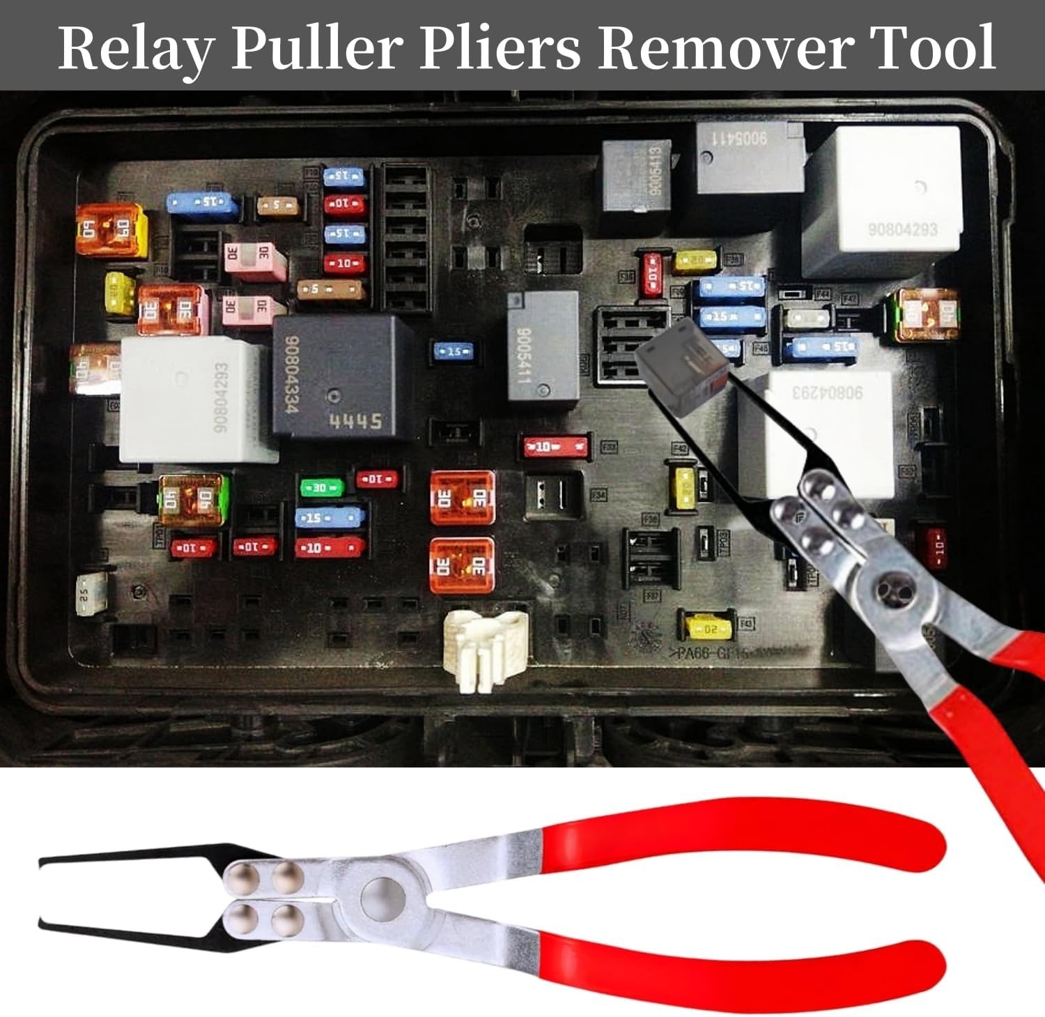 Thin Tip Automotive Relay & Fuse Puller Set – Access Hard-to- Areas Safely
