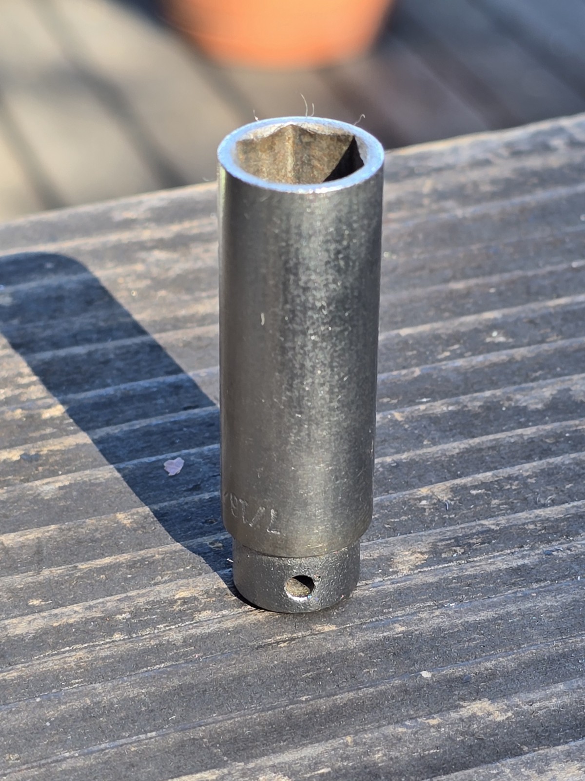 Mac Tools Sabina 1/4″ Drive 7/16″ 6PT SAE Deep Chrome Socket USA MD146B