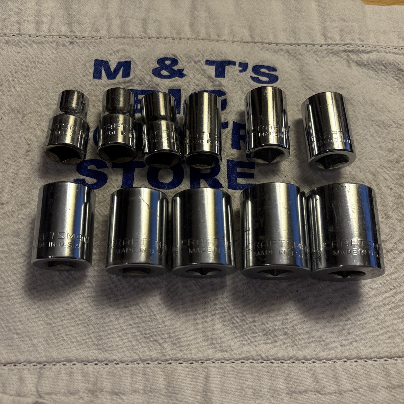 Craftsman USA 1/2″ Drive 12pt 11pc SAE Shallow Socket Set G Series 7/16 – 1-1/16