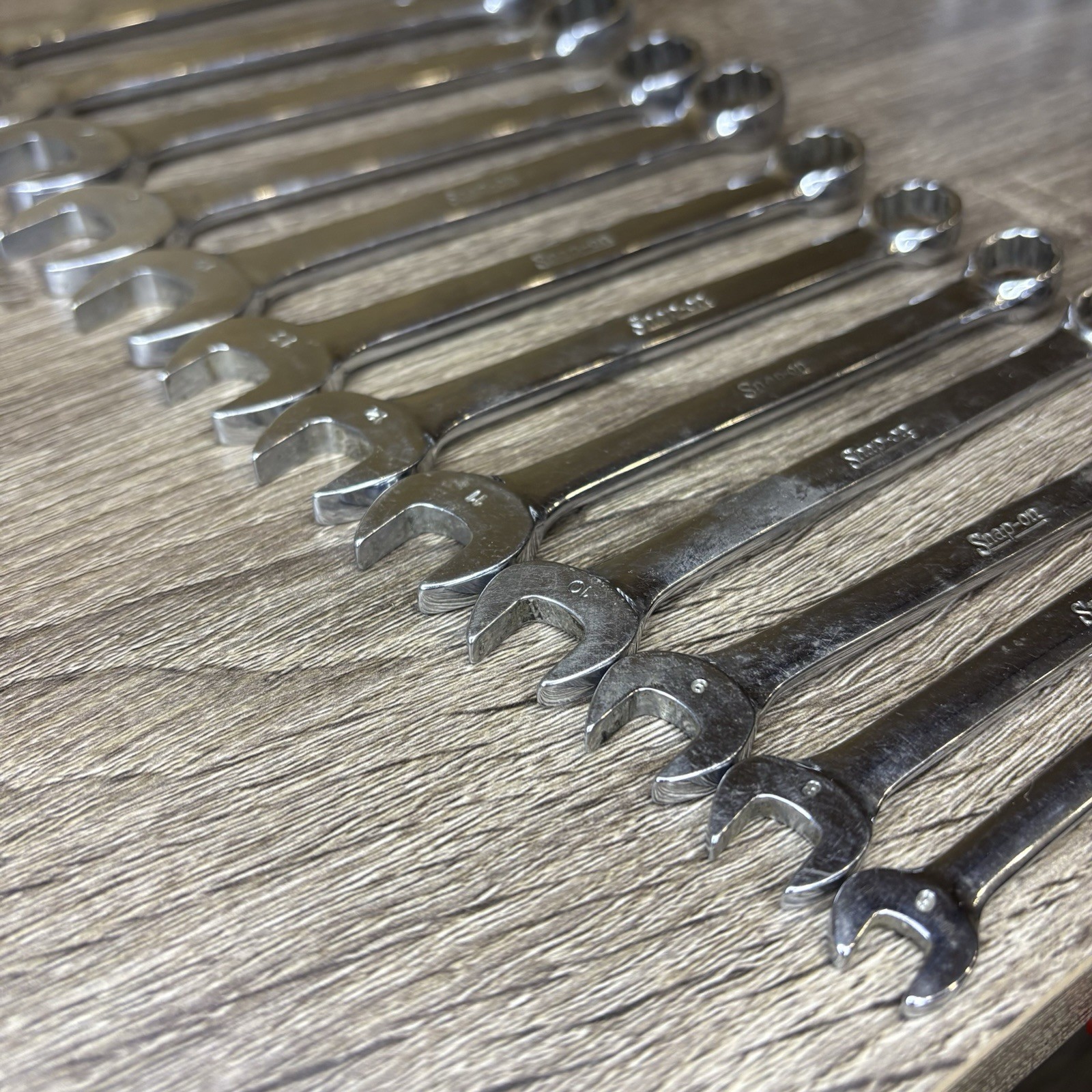 Snap-on 12pc Metric 12pt Flank Drive Short Combo Wrench Set OEXM6-OEXM19 6-19mm