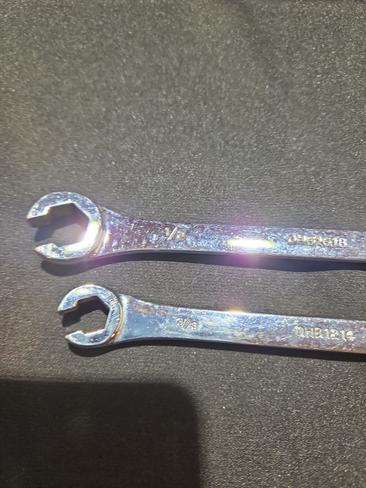 Mac Tools Set Of 2 SAE Flare Nut/line Wrenches 9/16,1/2,7/16,3/8