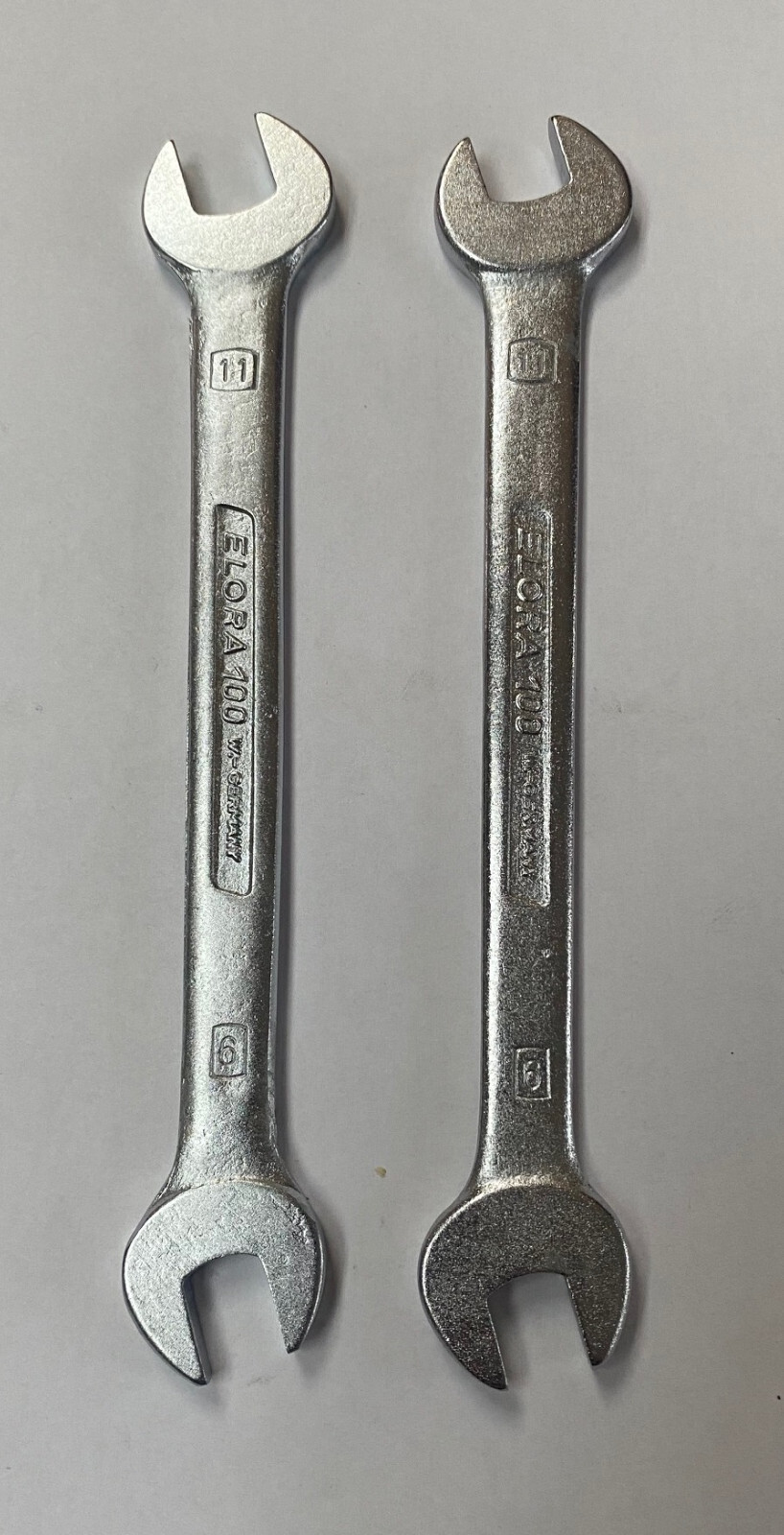 2 x Elora 9mm x 11mm Long Metric Open End Spanner 100M-9×11