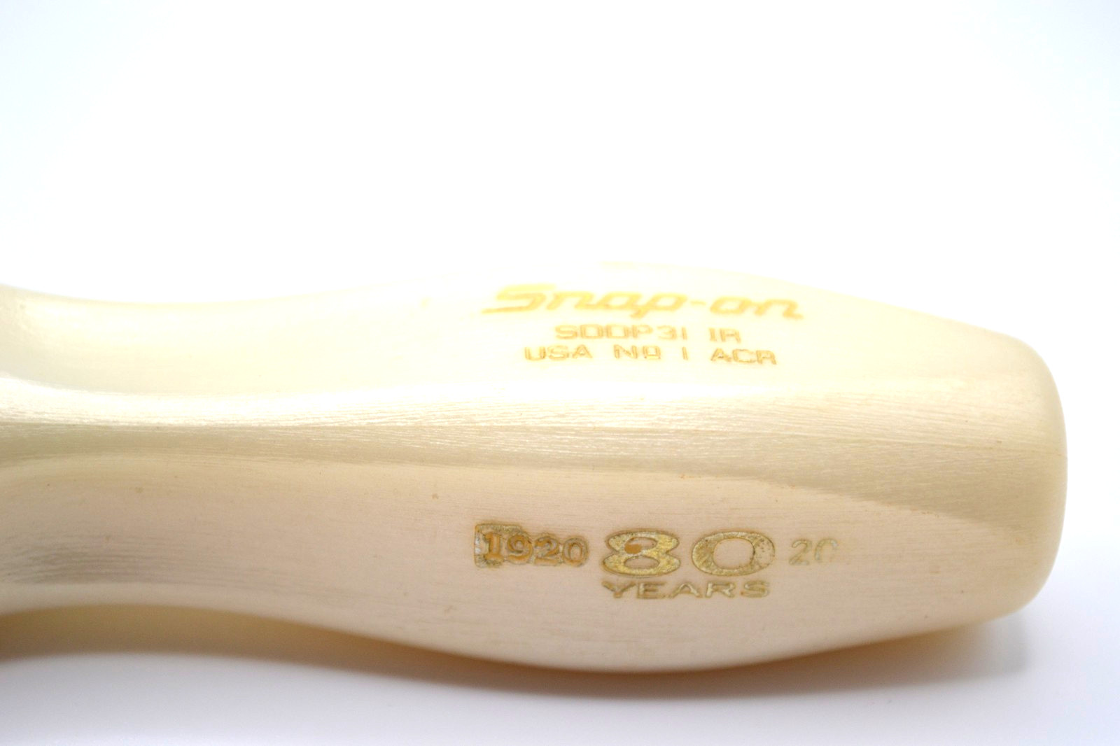 Snap On 80th Anniversary SDDP31 Screwdriver Limited Edition Ivory USA A-18