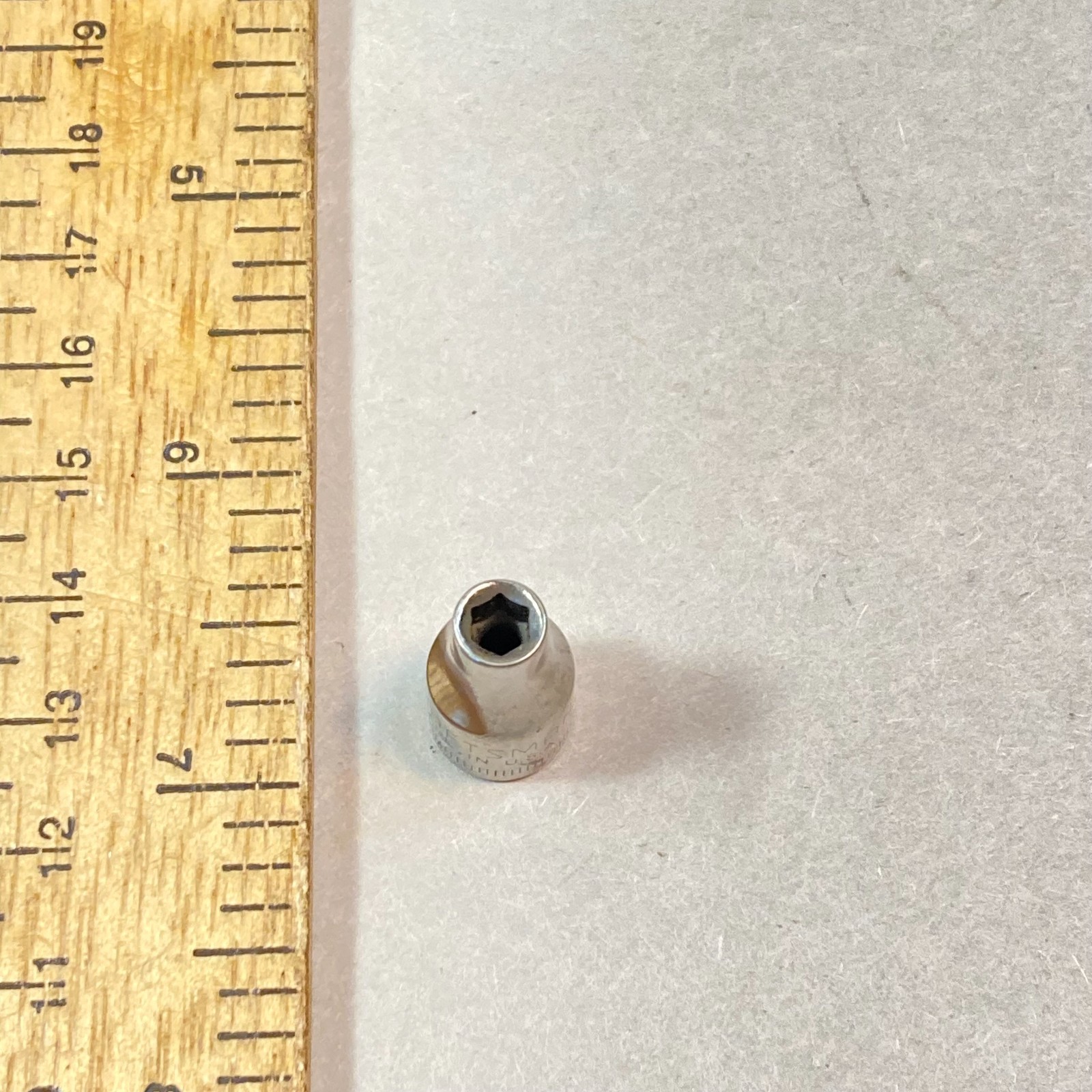 Craftsman 4 mm Socket Metric 1/4″ Drive 6 Point -G- #43505 USA