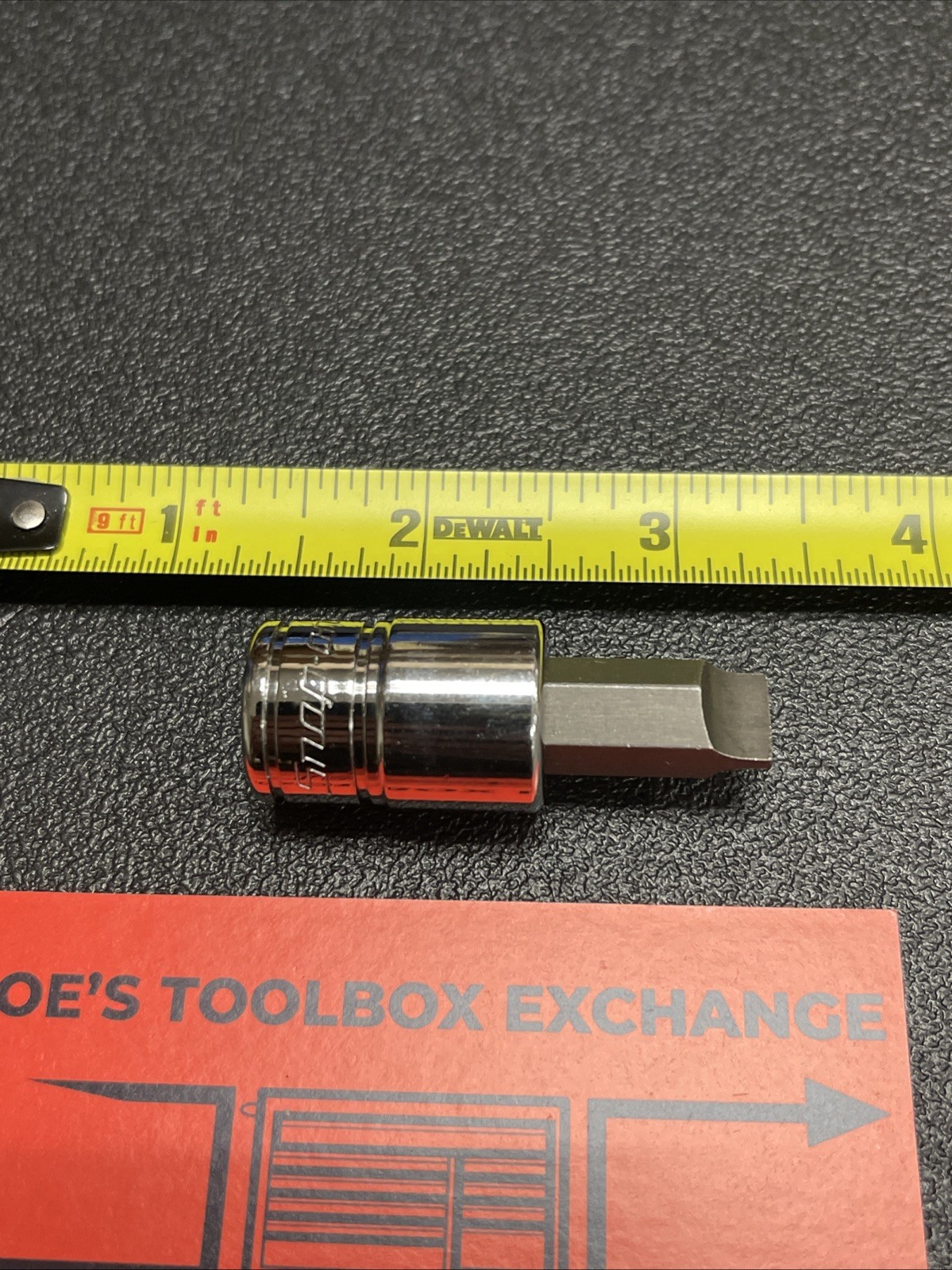 Snap On Tools F62E USA NEW 3/8″ Drive 3/8″ Flat Tip Short Bit Socket Driver