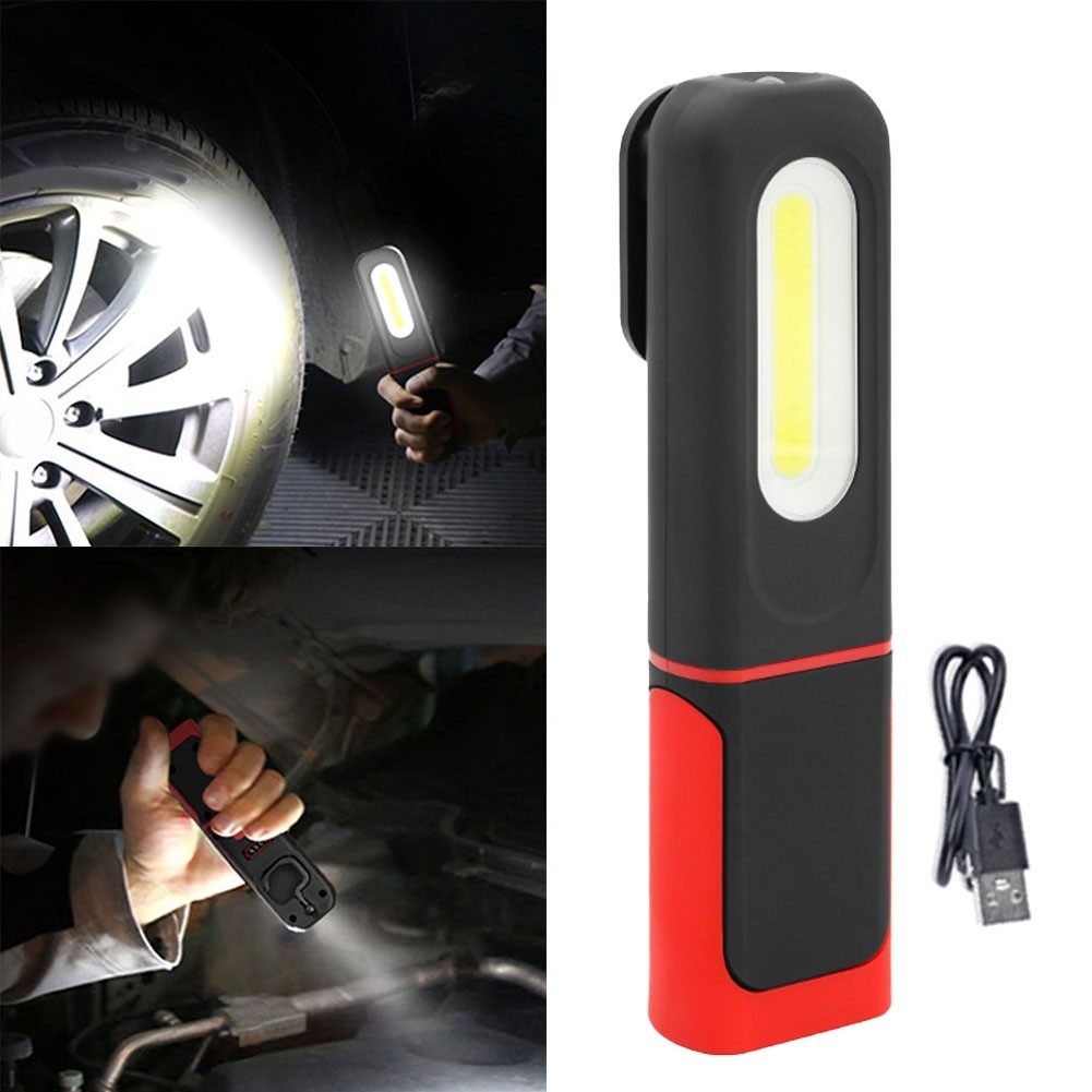 Bright and Portable COB LED Work Light with Magnetic Base Functionality