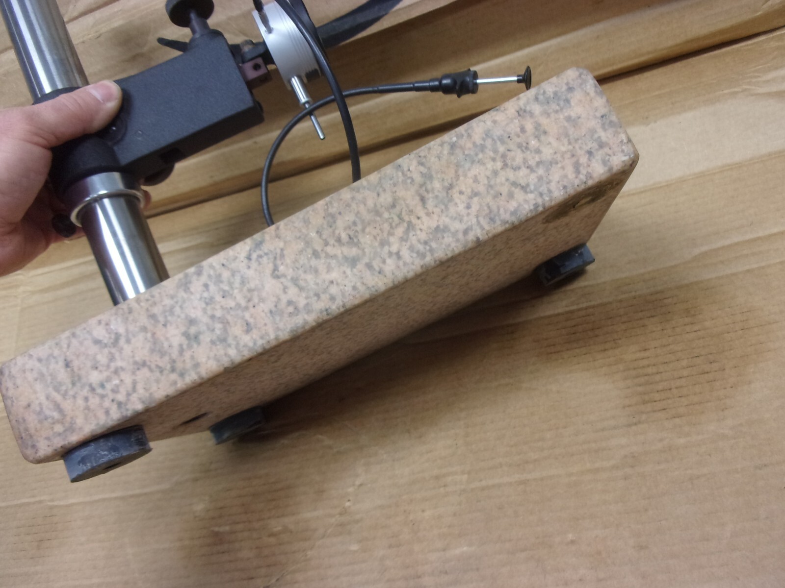 Granite Surface Plate Comparator Digital Dial No. 2600-7 Test Indicator Stand US